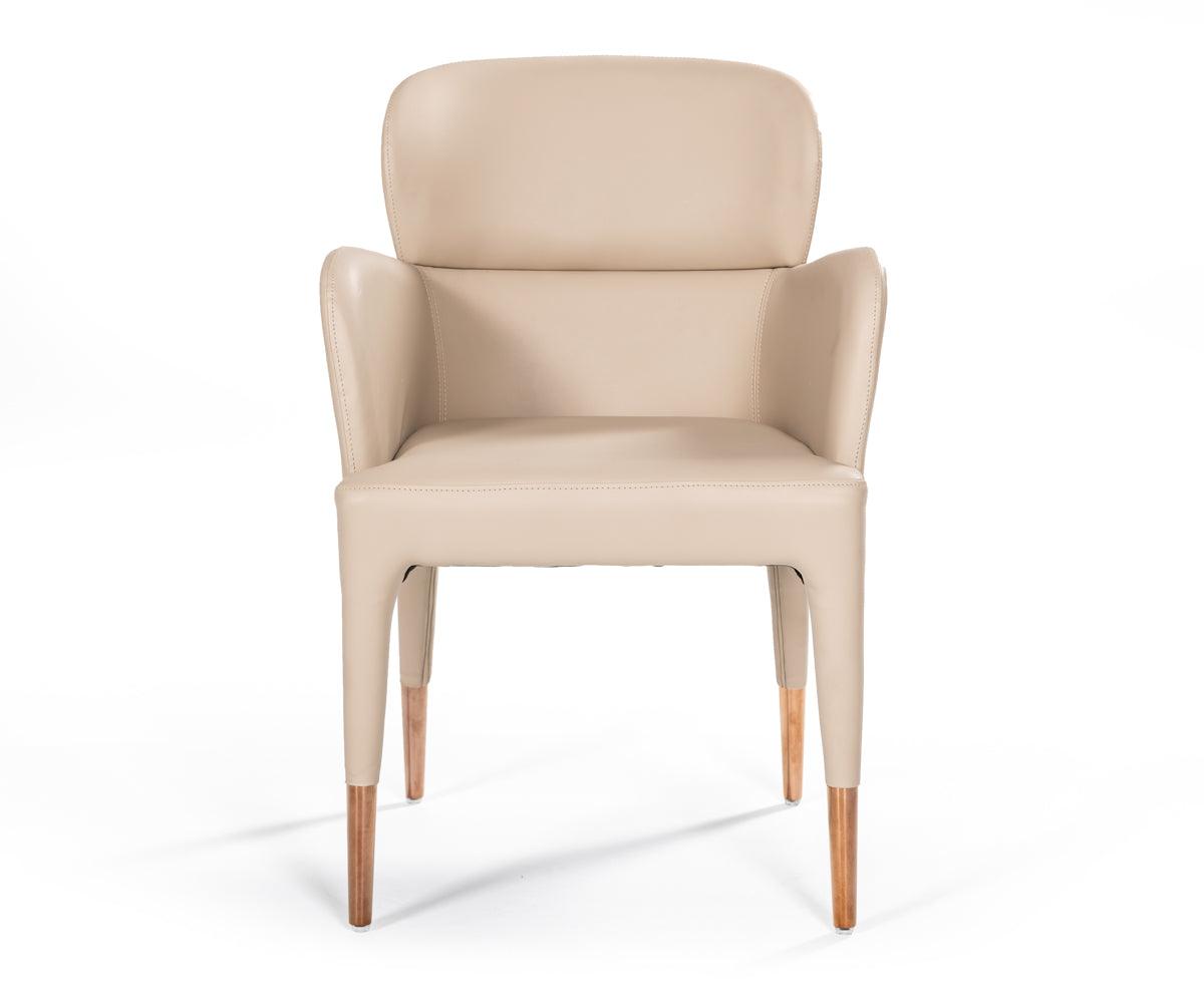 Modrest Ogden Modern Rosegold Dining Armchair