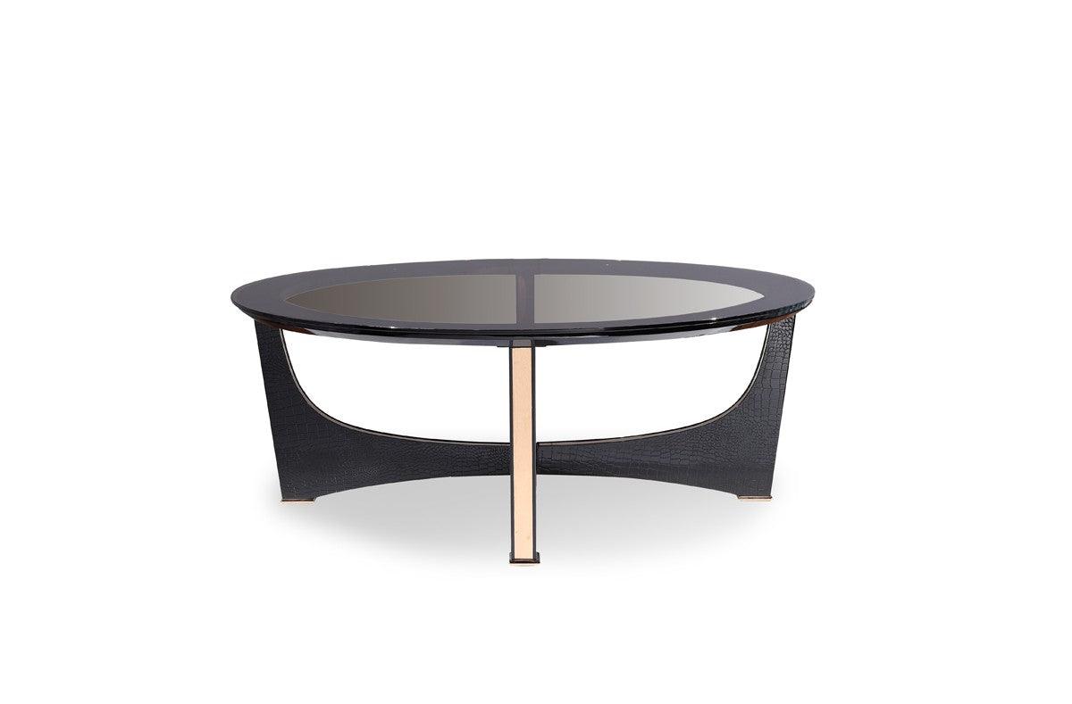 AX Talin Modern Crocodile Rosegold Coffee Table