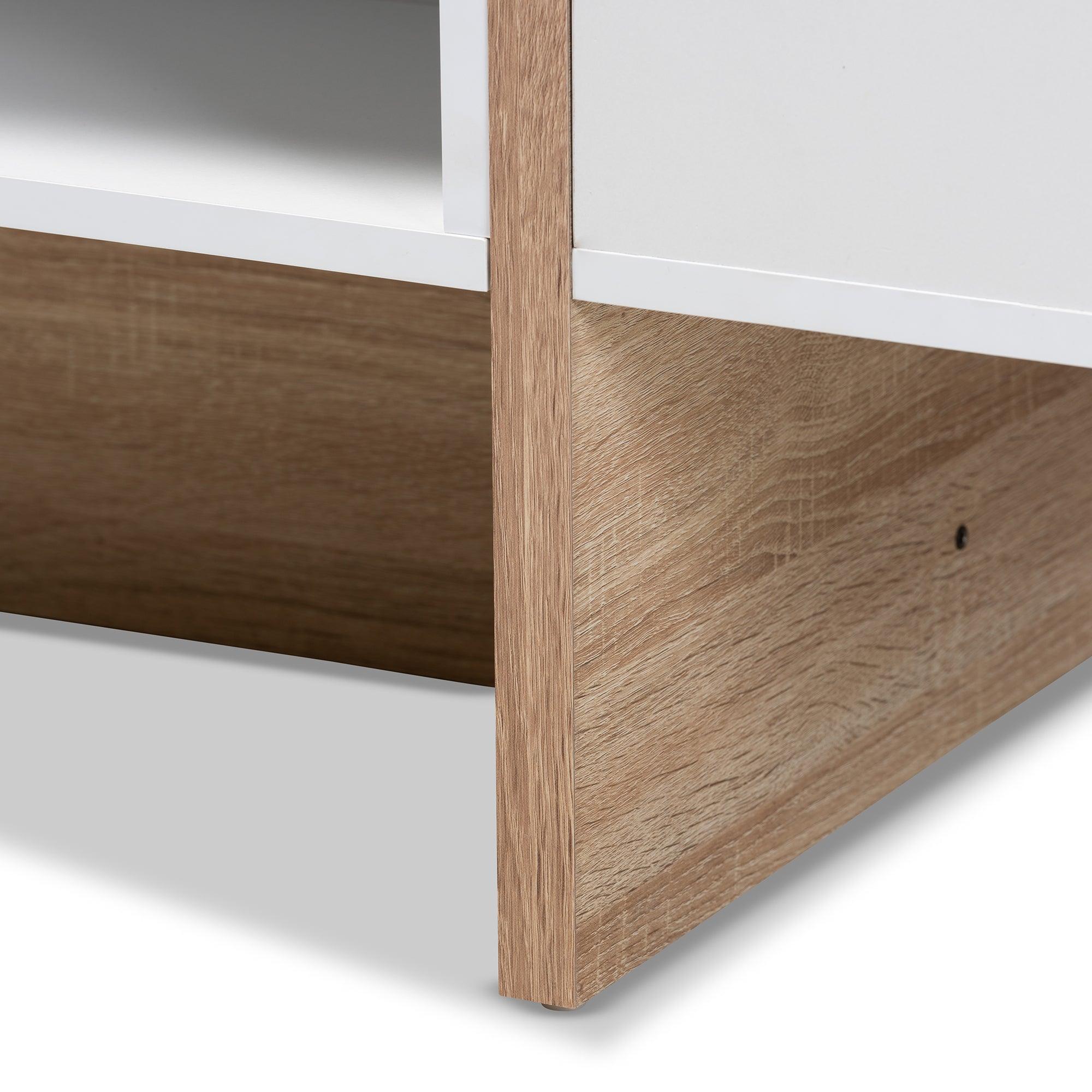 Rasa Modern and Contemporary Two-Tone and Finished Wood Coffee Table