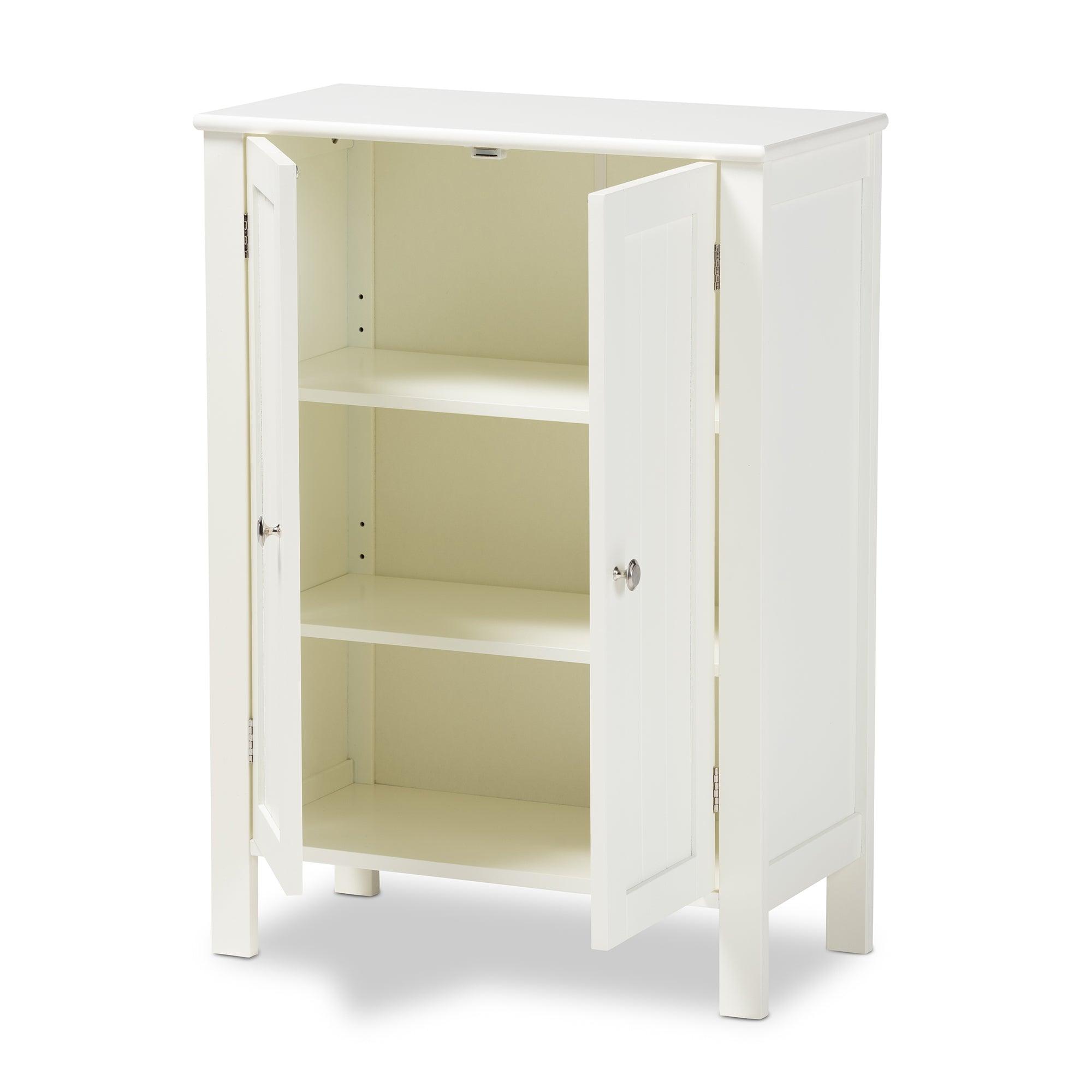 Thelma Cottage and Farmhouse Finished 2-door Wood Multipurpose Storage Cabinet