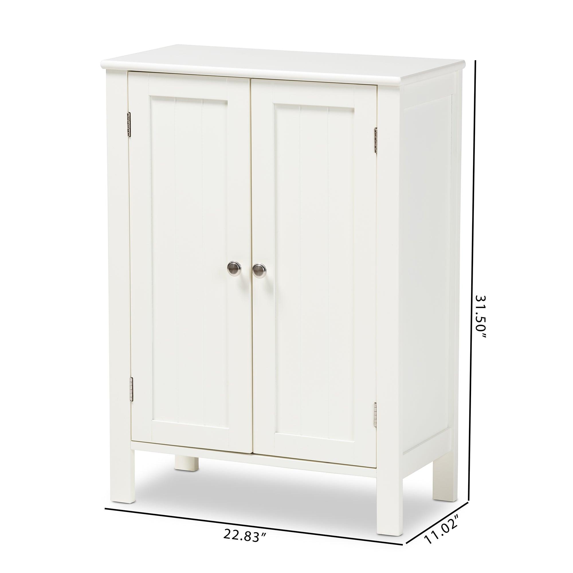 Thelma Cottage and Farmhouse Finished 2-door Wood Multipurpose Storage Cabinet