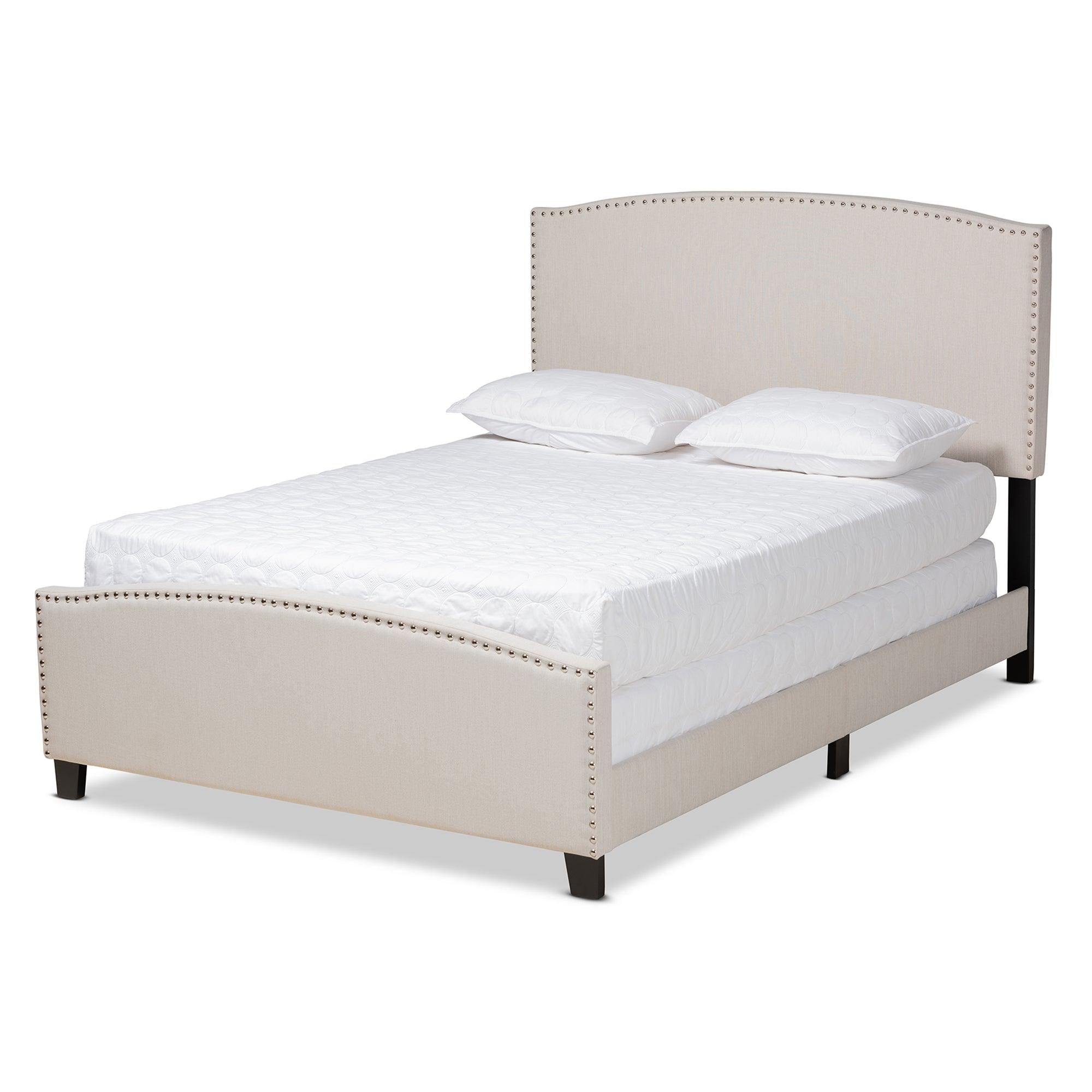 Morgan Modern Transitional Fabric Upholstered Panel Bed