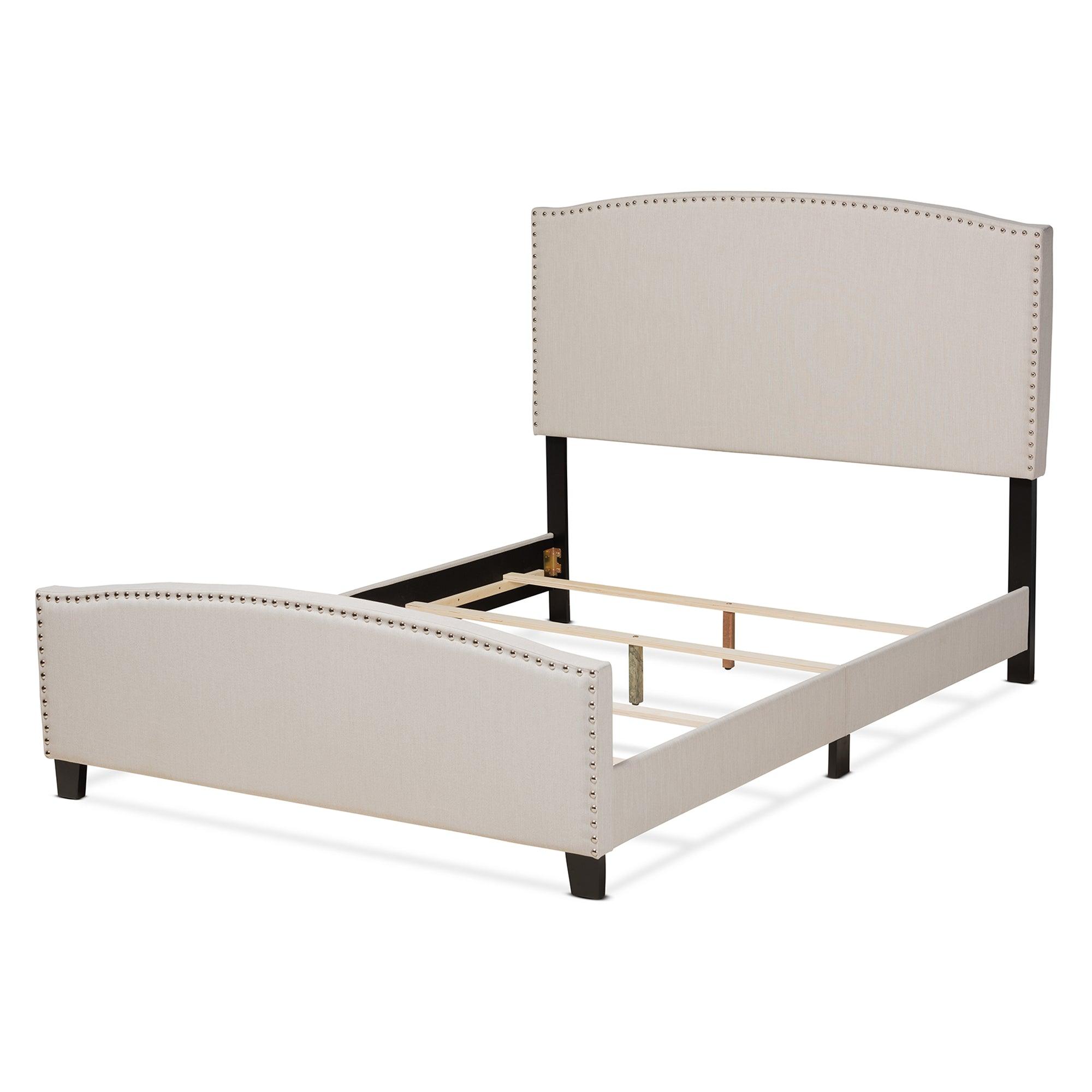 Morgan Modern Transitional Fabric Upholstered Panel Bed