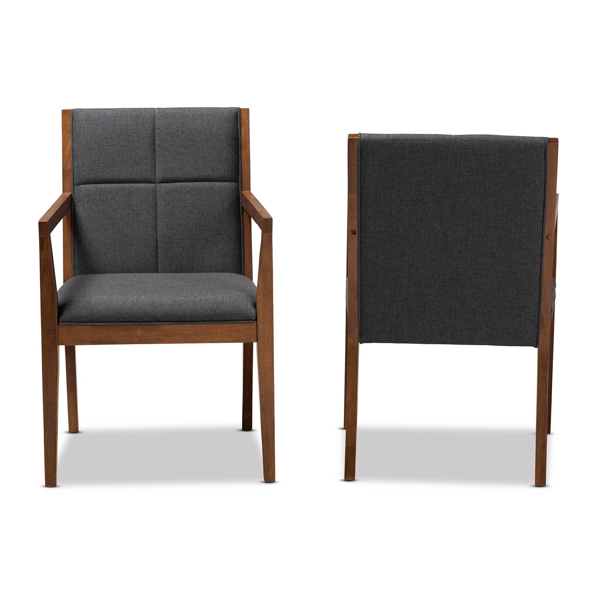 Theresa Dark and Effect 2-Piece Chair Set