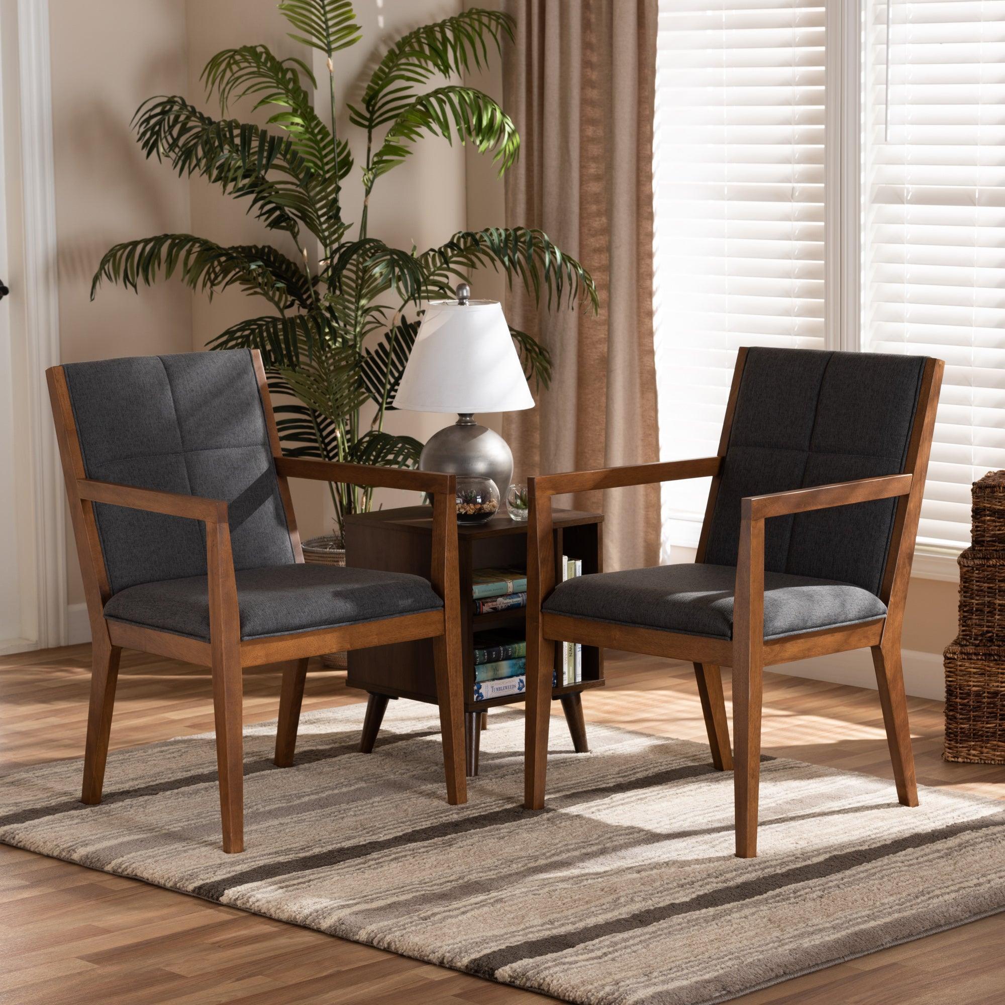 Theresa Dark and Effect 2-Piece Chair Set