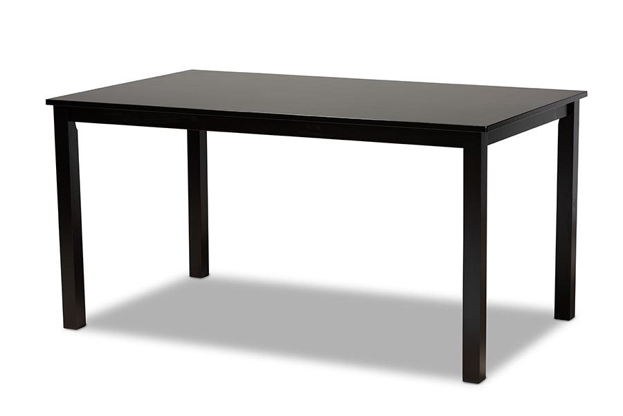 Eveline Modern and Contemporary Espresso Finished Rectangular Wood Dining Table