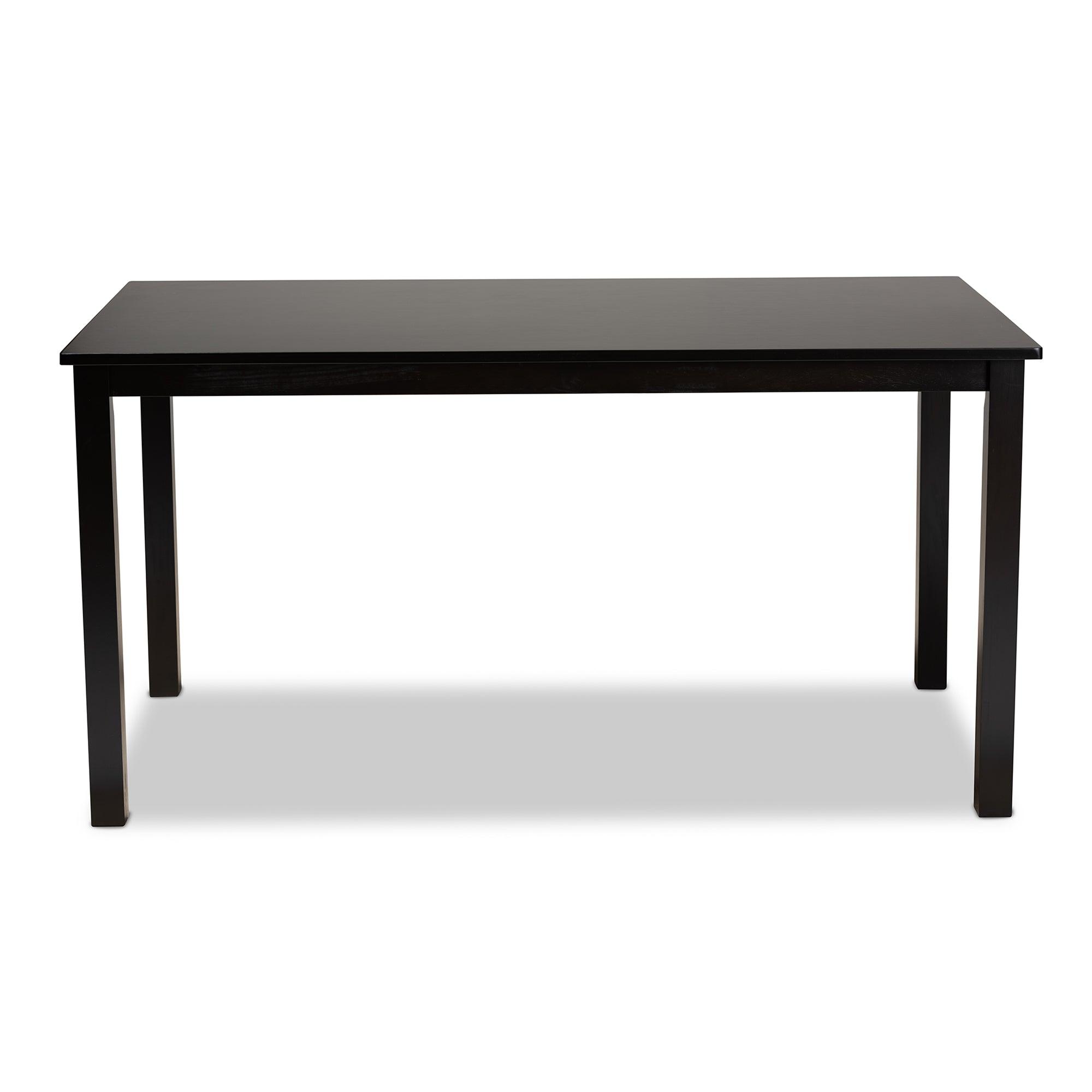 Eveline Modern and Contemporary Espresso Finished Rectangular Wood Dining Table