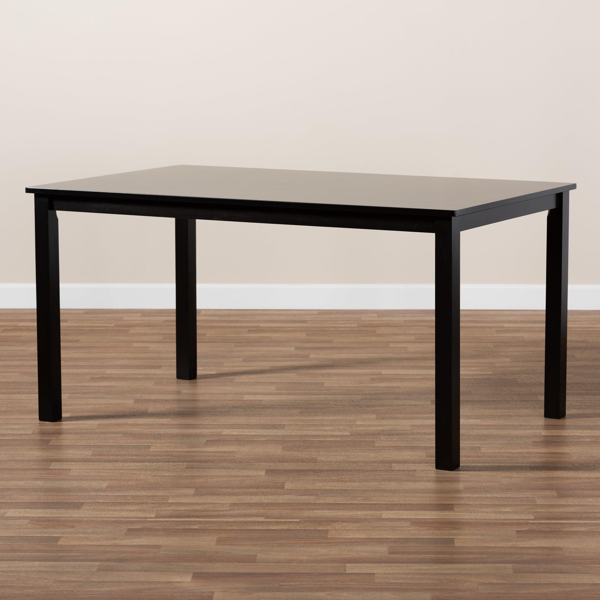 Eveline Modern and Contemporary Espresso Finished Rectangular Wood Dining Table