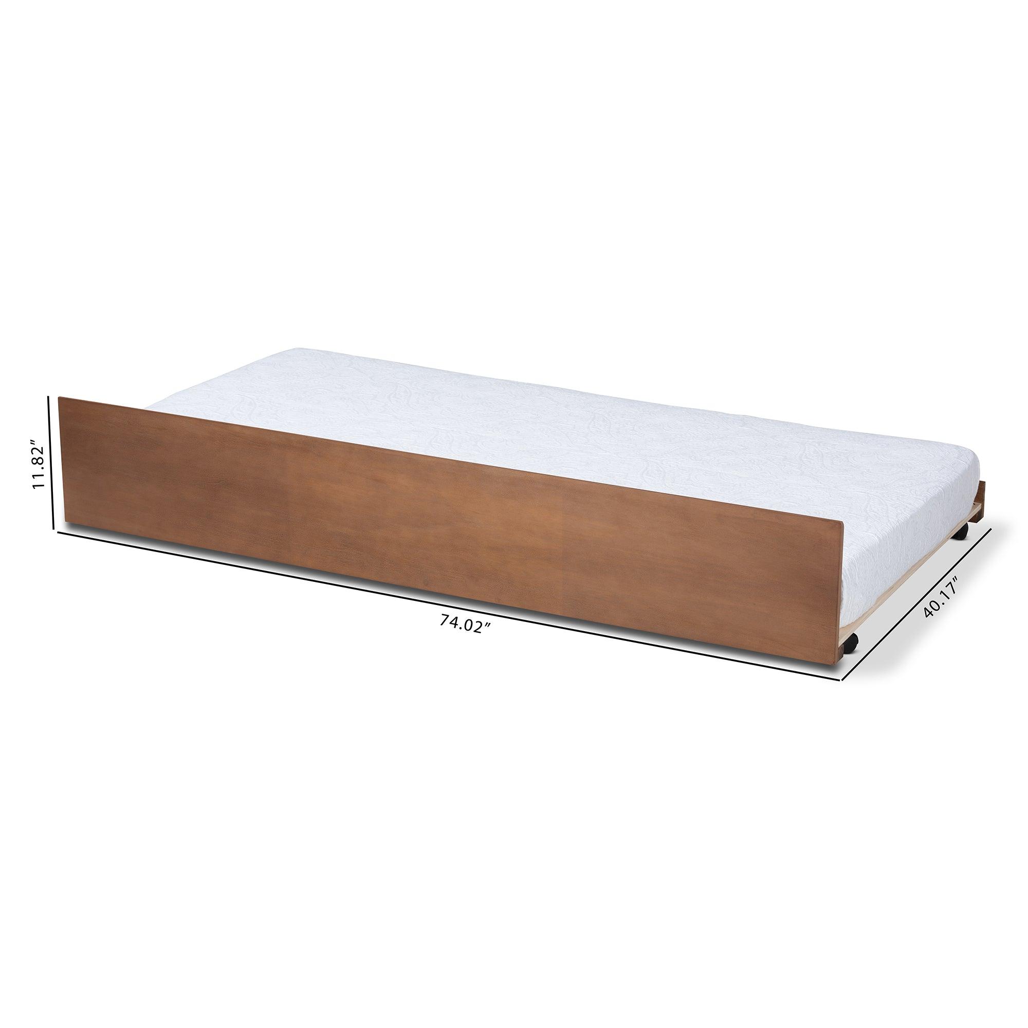 Toveli Modern and Contemporary Ash Finished Trundle Bed