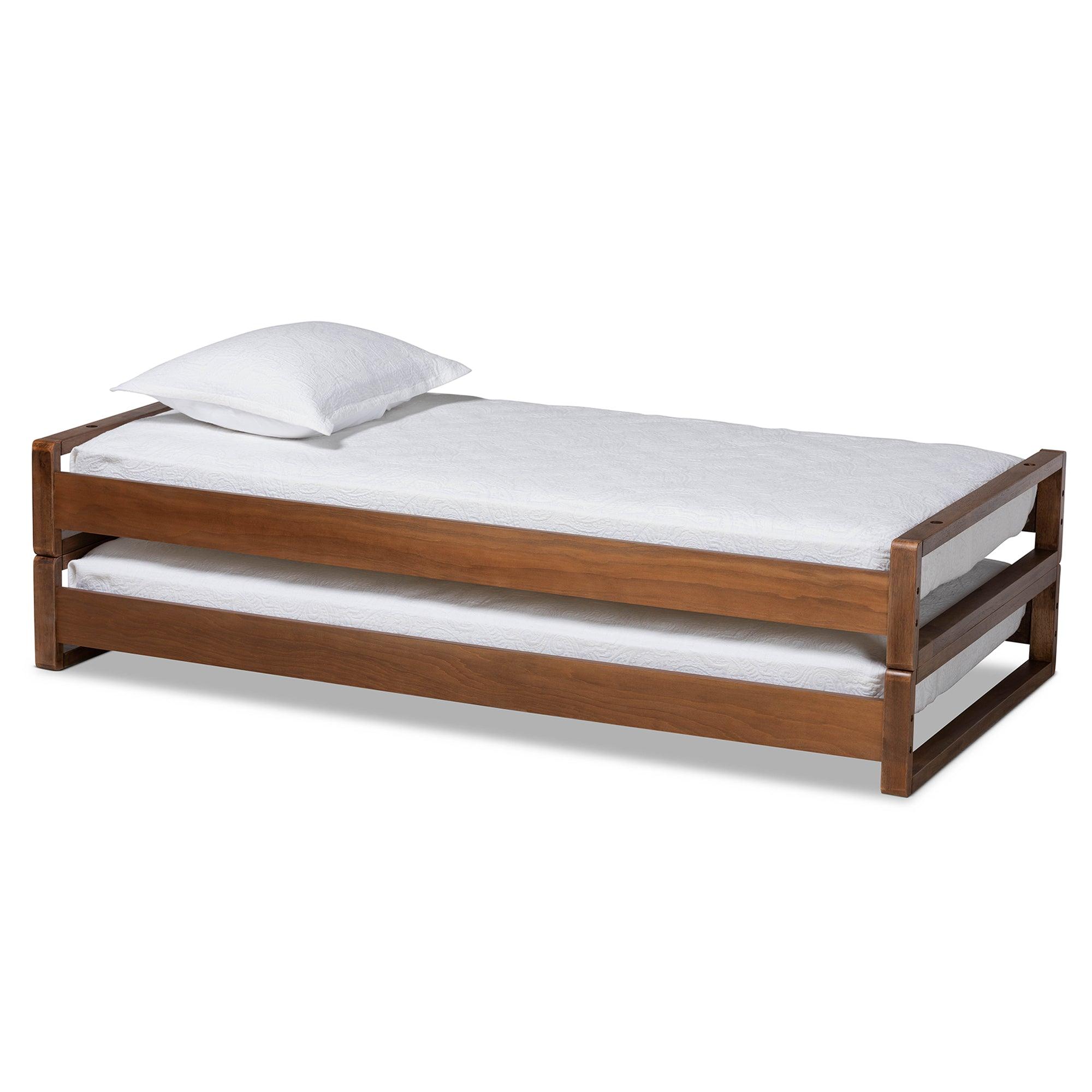 Klara Modern and Contemporary Finished Wood Expandable to Bed Frame