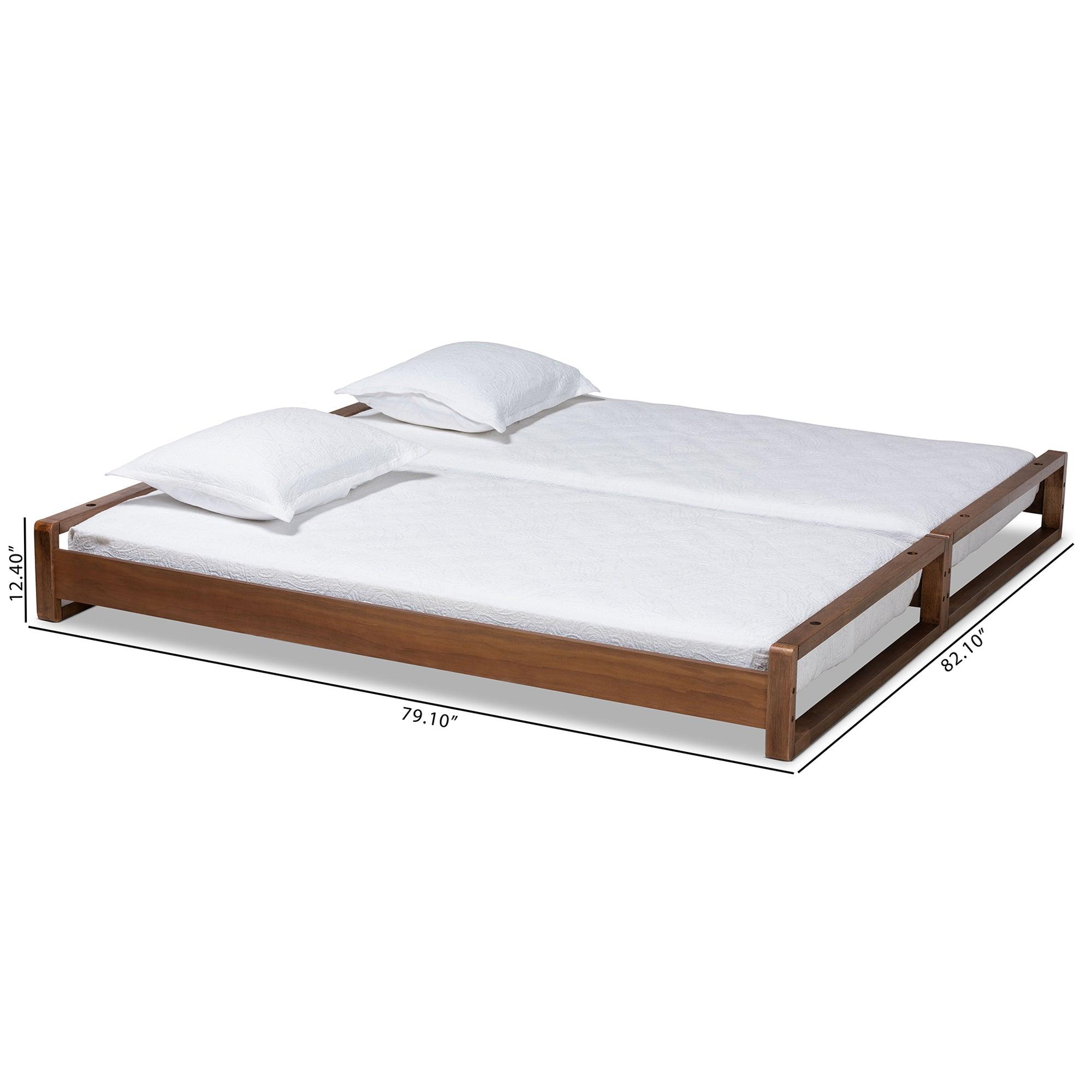 Klara Modern and Contemporary Finished Wood Expandable to Bed Frame