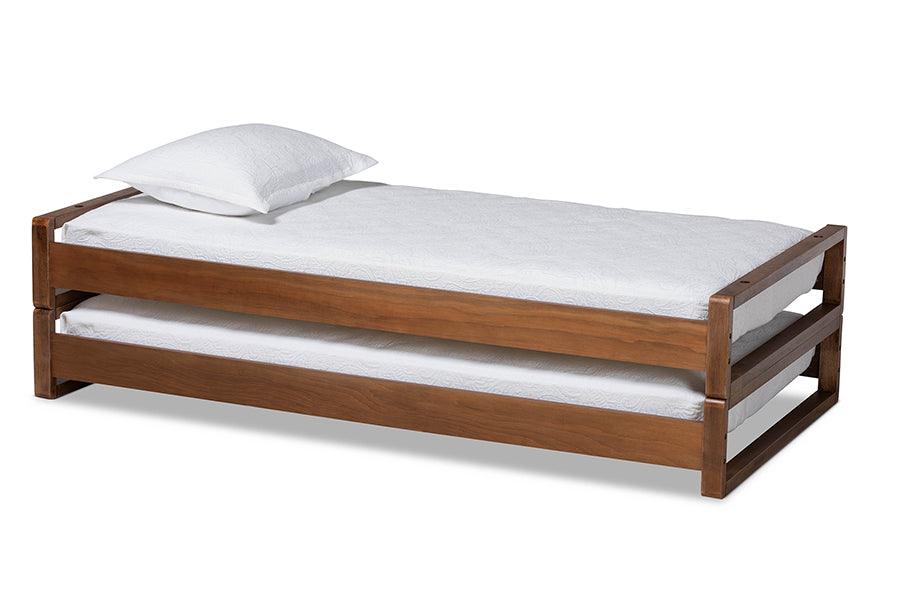 Klara Modern and Contemporary Finished Wood Expandable to Bed Frame