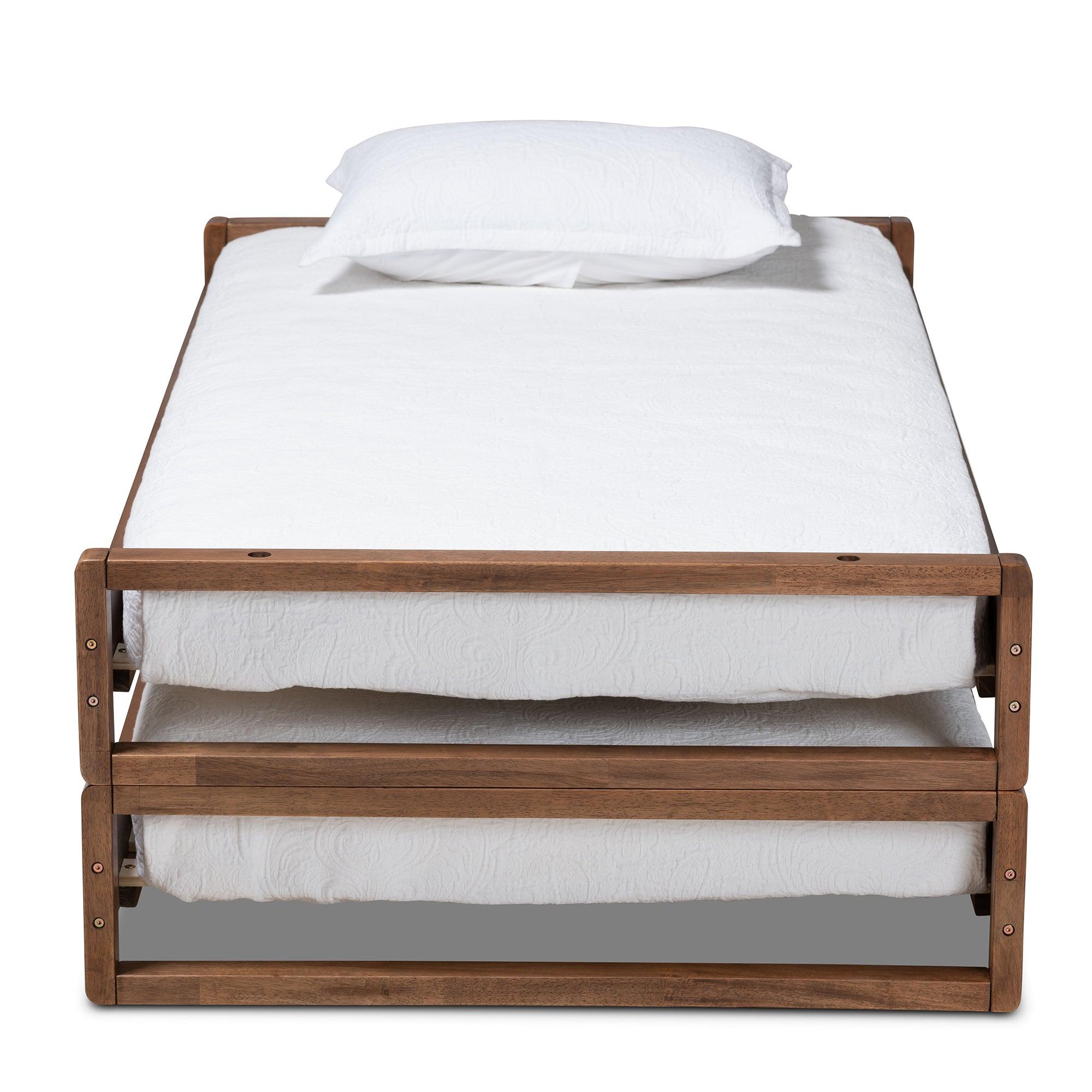 Klara Modern and Contemporary Finished Wood Expandable to Bed Frame