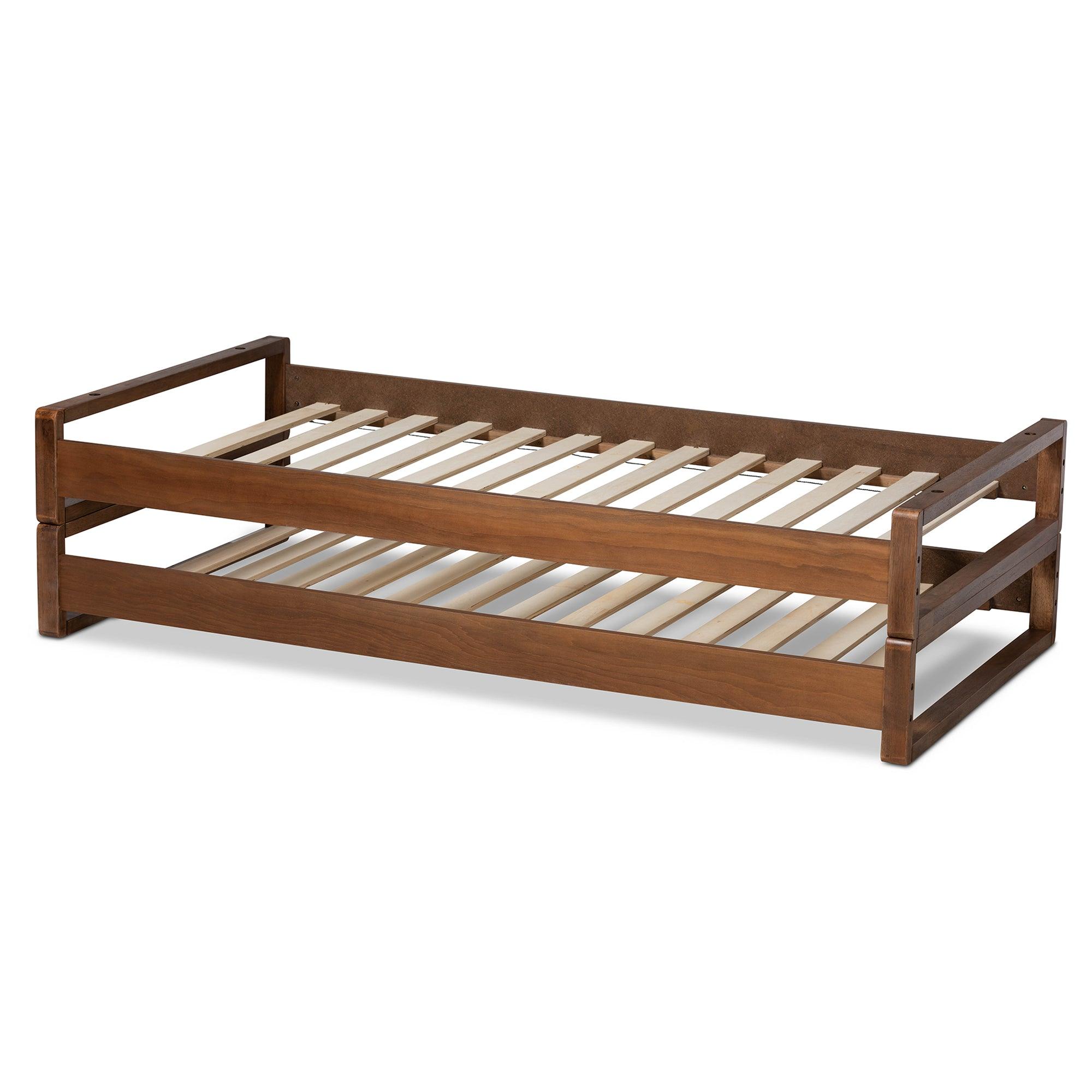 Klara Modern and Contemporary Finished Wood Expandable to Bed Frame