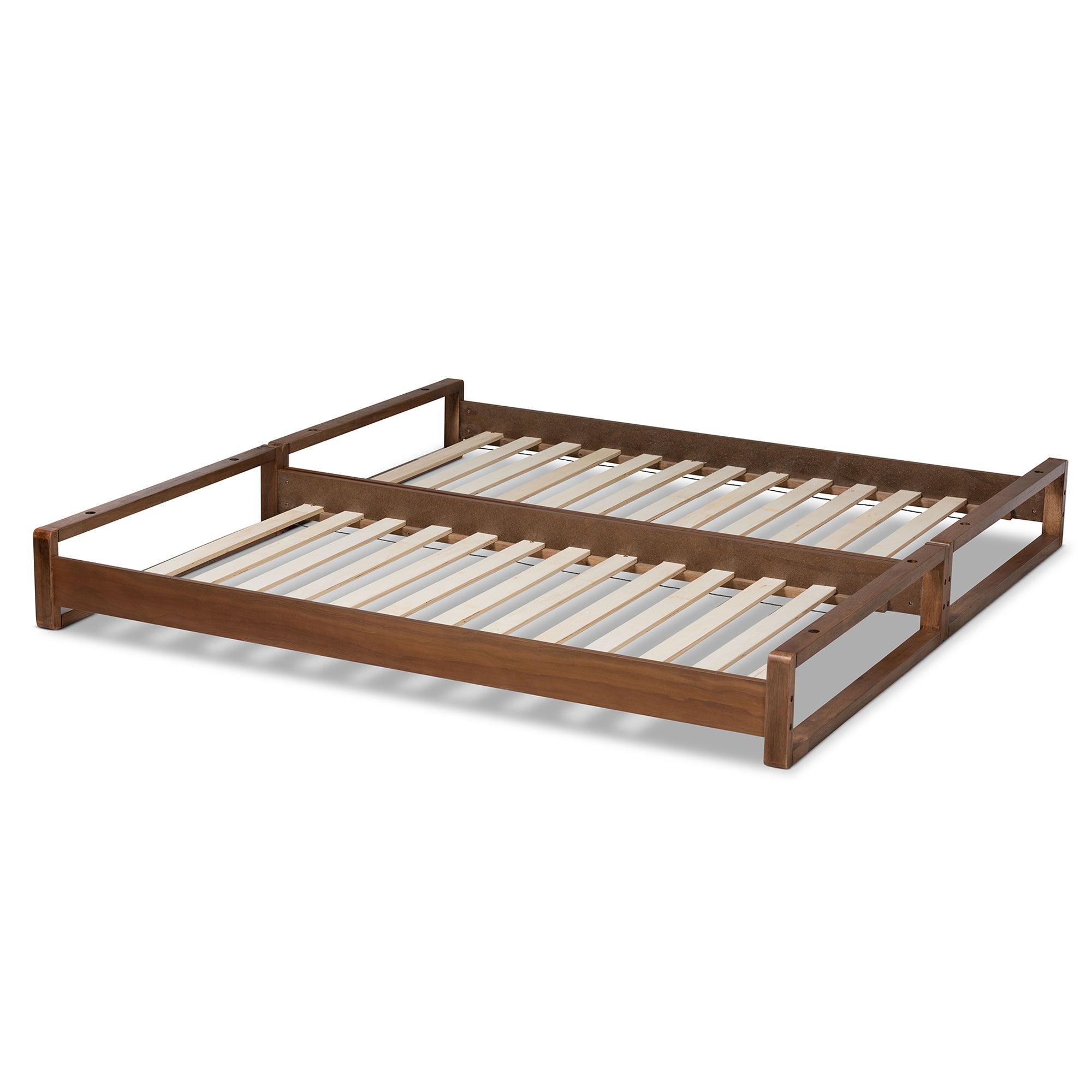 Klara Modern and Contemporary Finished Wood Expandable to Bed Frame