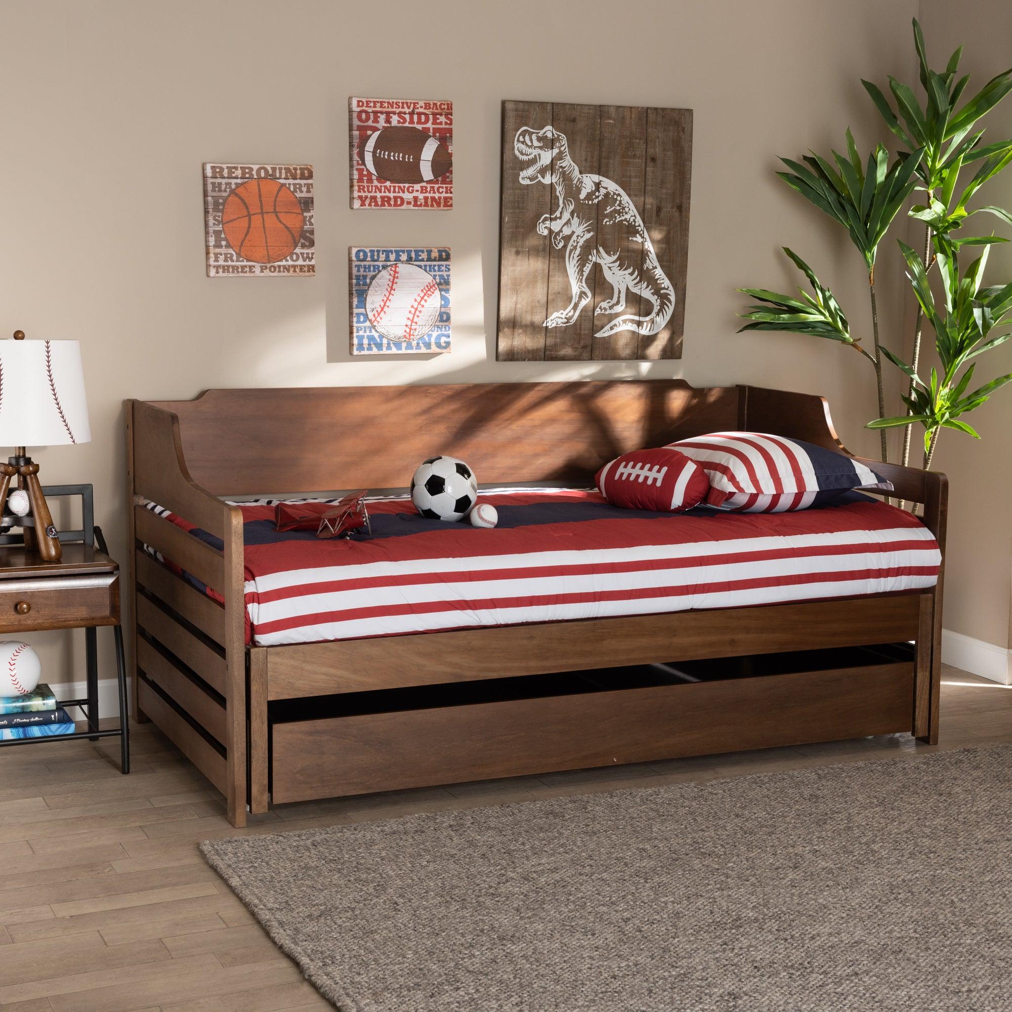 Jameson Modern and Transitional Finished Expandable to Daybed with Storage Drawer