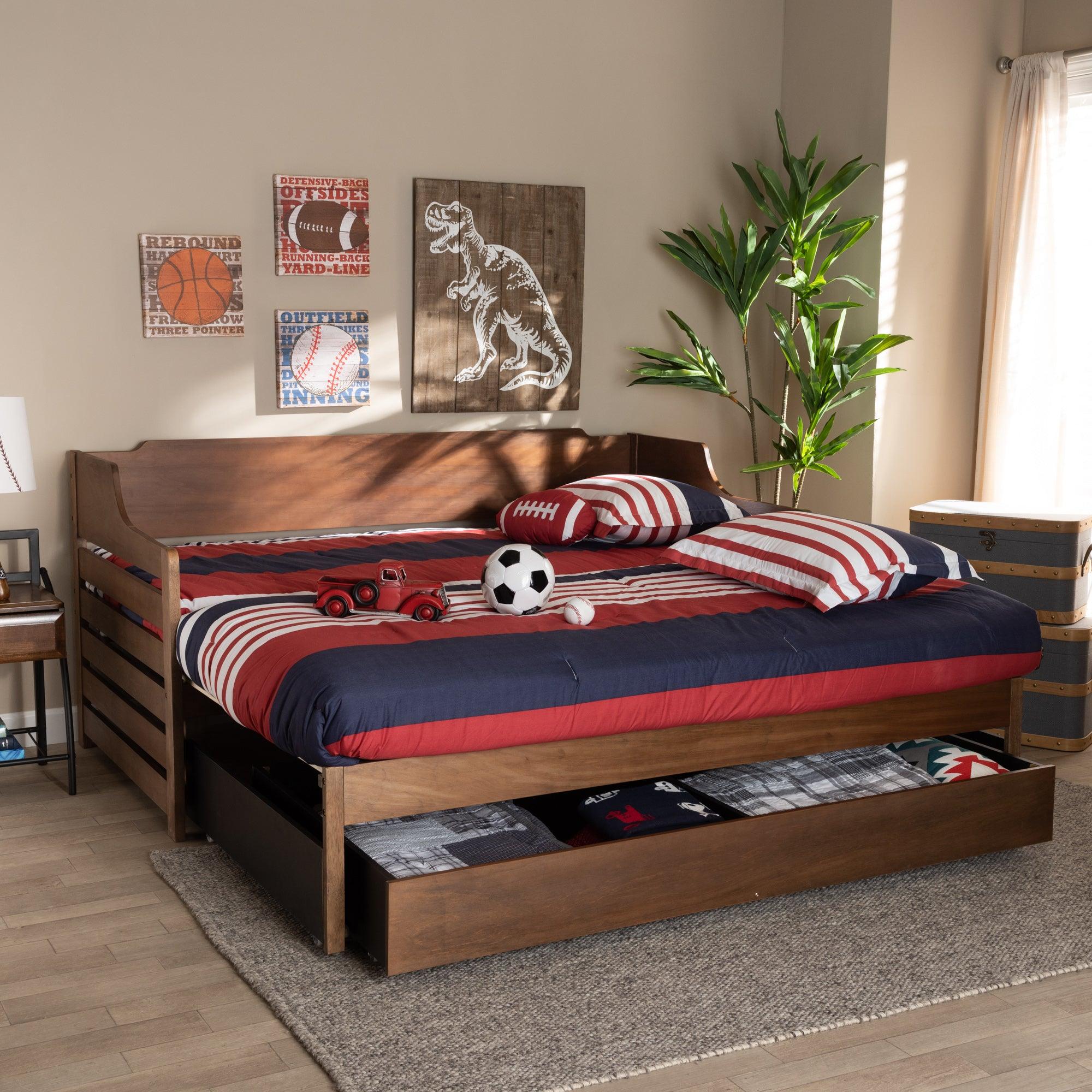 Jameson Modern and Transitional Finished Expandable to Daybed with Storage Drawer