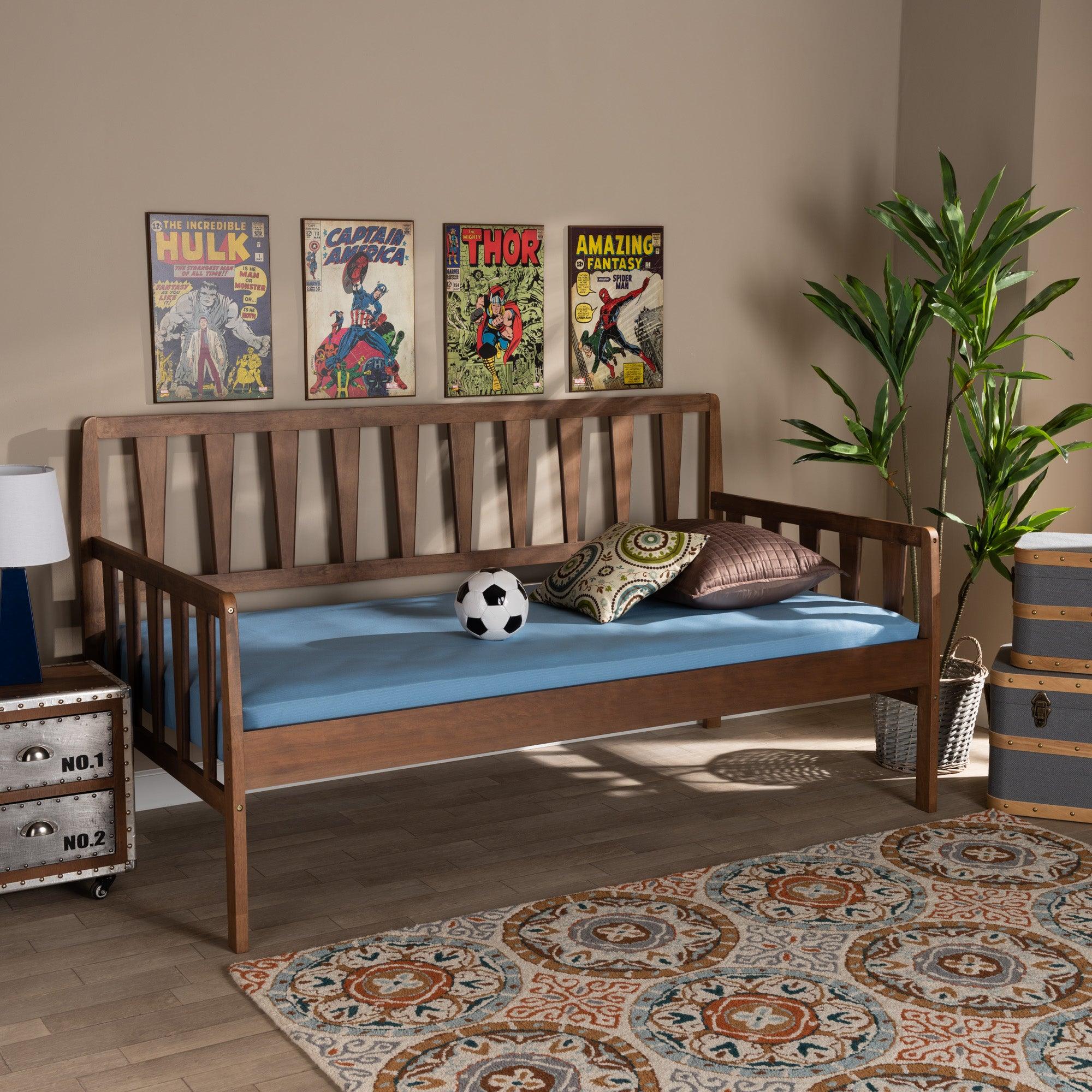 Midori Modern and Contemporary Transitional Finished Wood Daybed