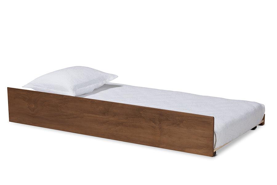 Midori Modern and Contemporary Transitional Finished Wood Trundle Bed