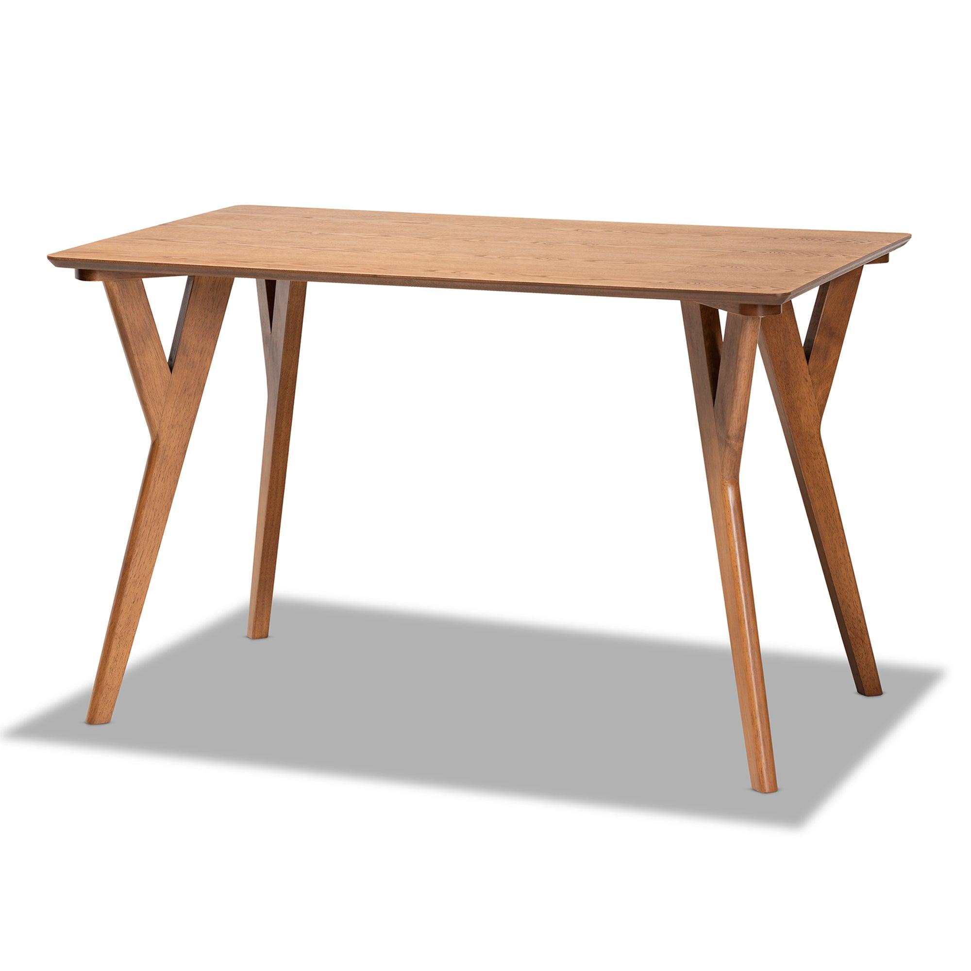 Sahar Mid-Century Modern Transitional Finished Wood Dining Table