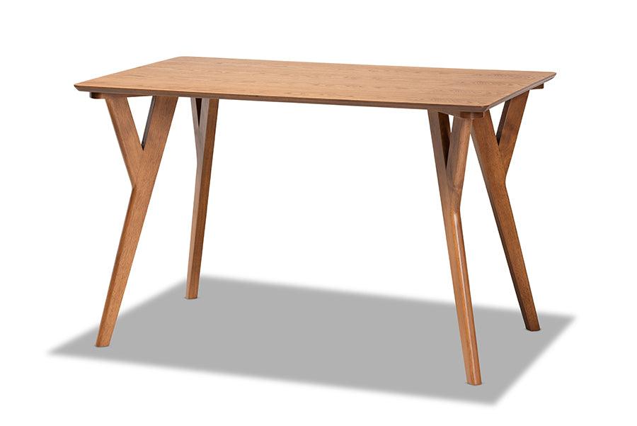 Sahar Mid-Century Modern Transitional Finished Wood Dining Table