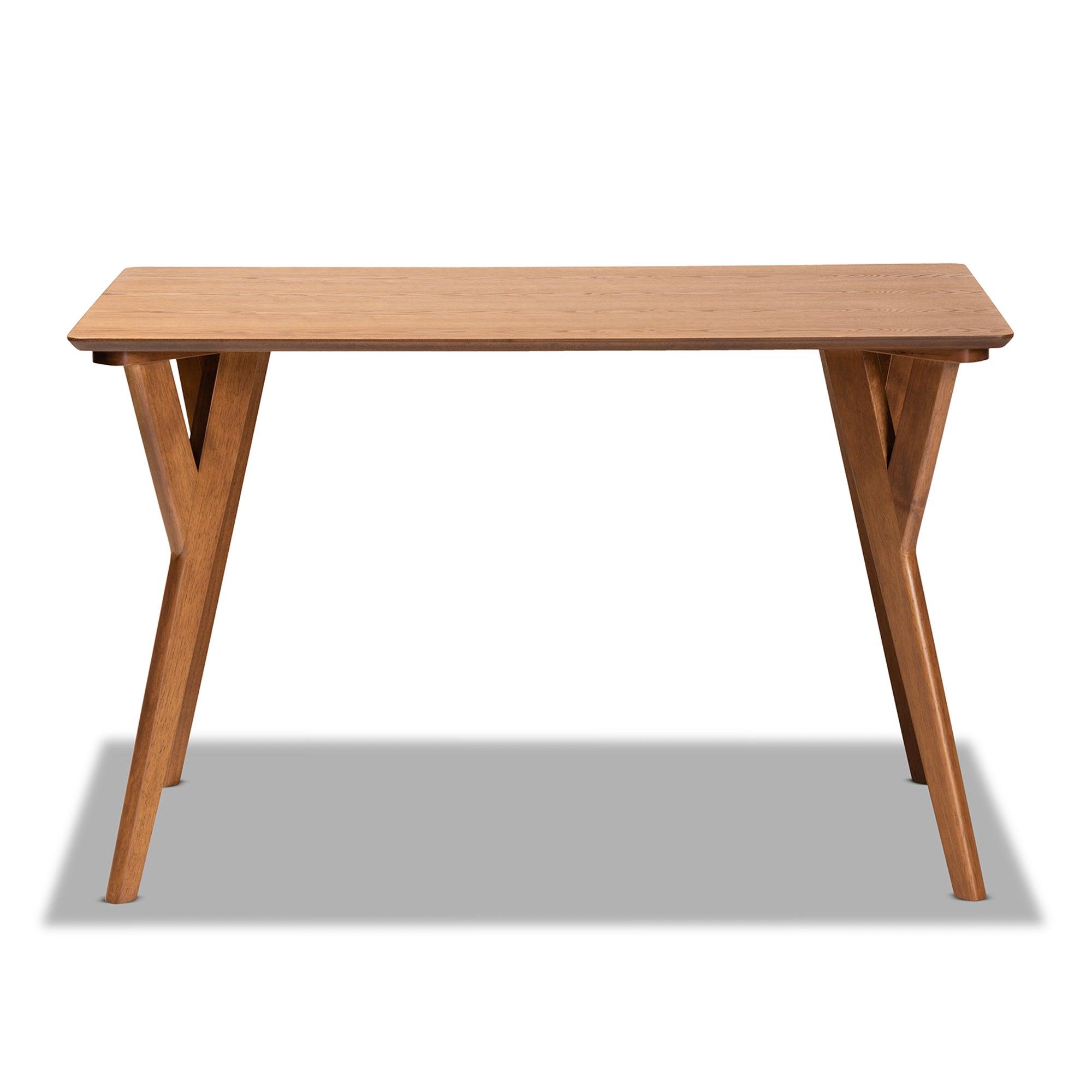 Sahar Mid-Century Modern Transitional Finished Wood Dining Table