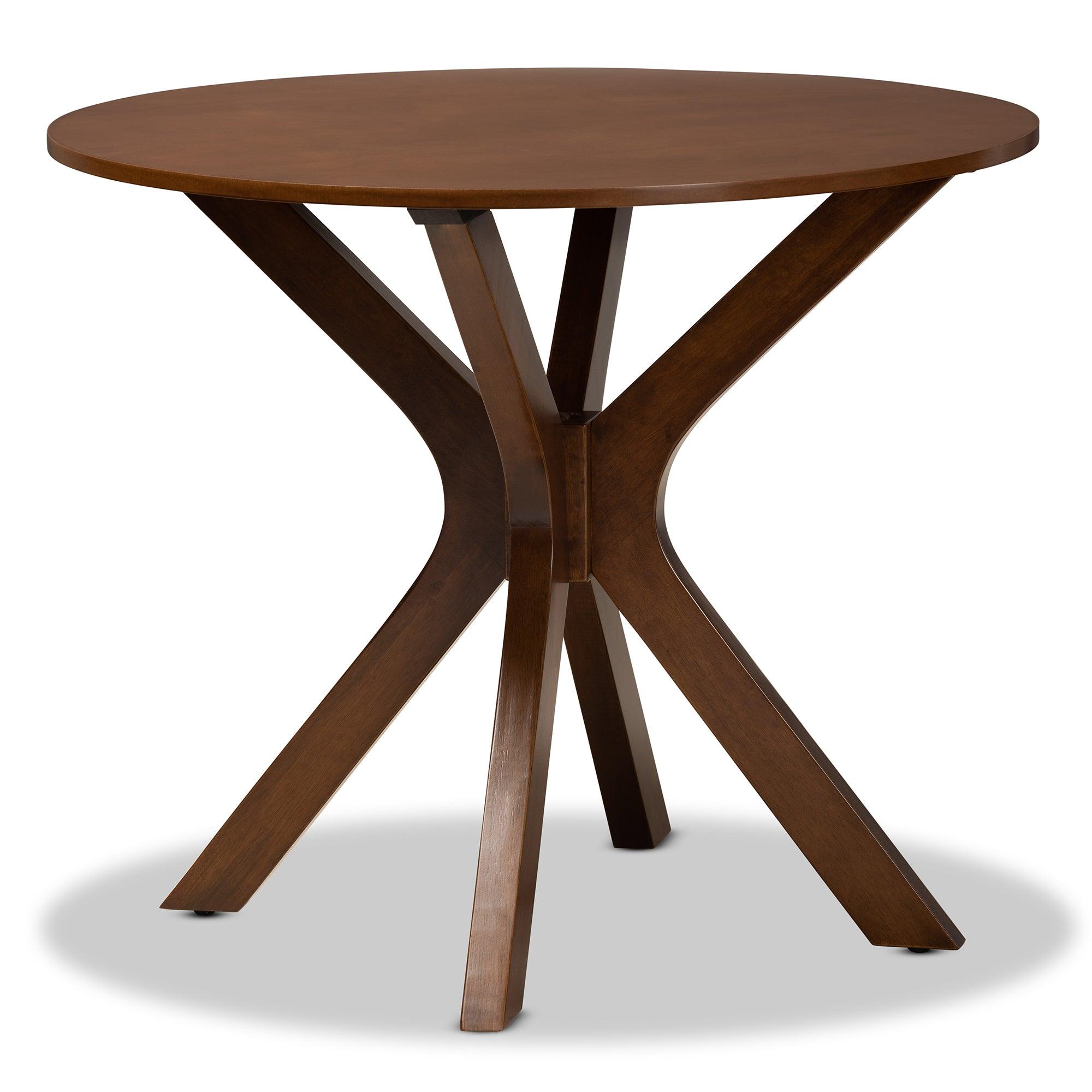 Kenji Modern and Contemporary Finished 34-Inch-Wide Round Wood Dining Table