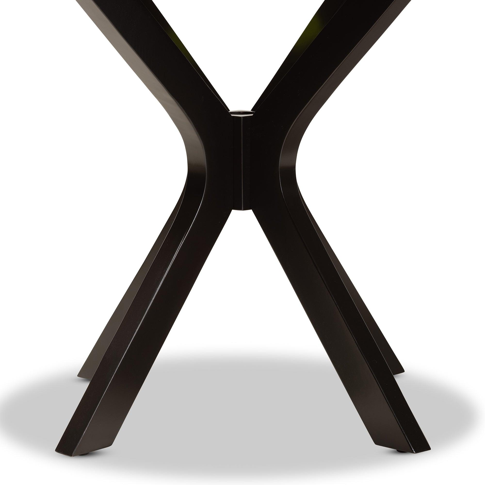 Kenji Modern and Contemporary Finished 34-Inch-Wide Round Wood Dining Table