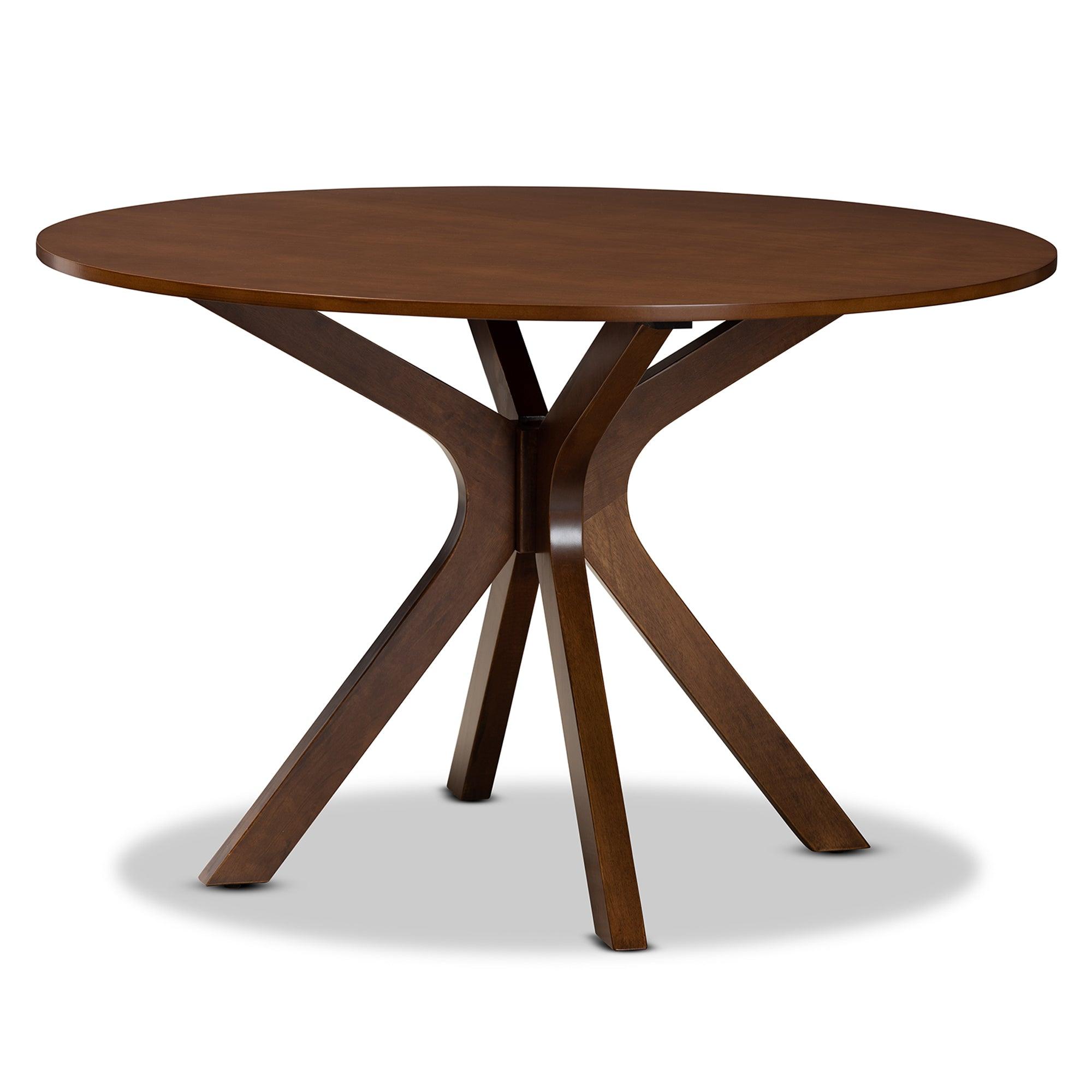 Kenji Modern and Contemporary Finished 45-Inch-Wide Round Wood Dining Table