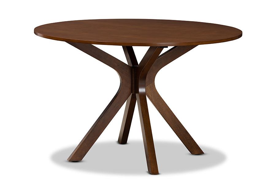 Kenji Modern and Contemporary Finished 45-Inch-Wide Round Wood Dining Table