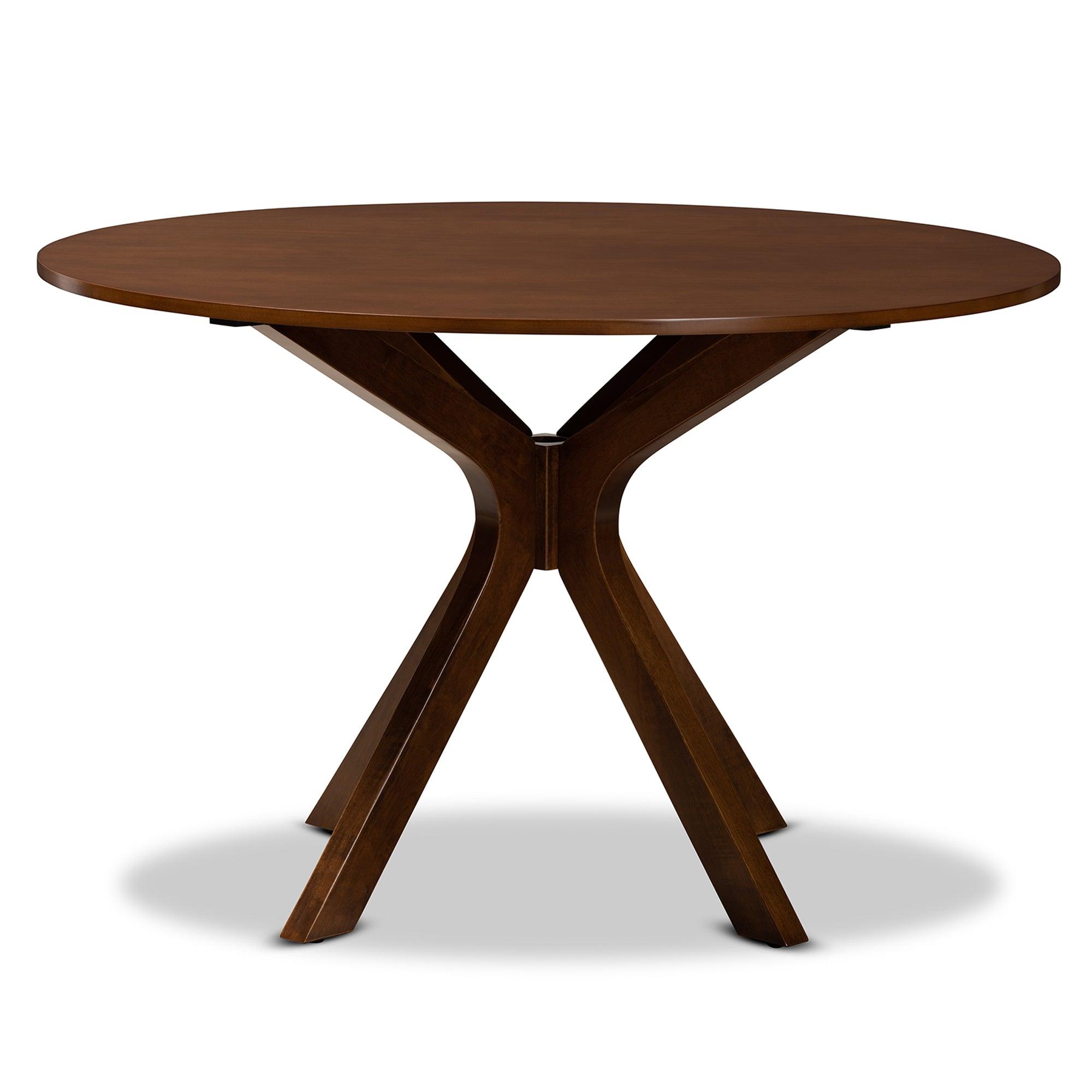 Kenji Modern and Contemporary Finished 45-Inch-Wide Round Wood Dining Table