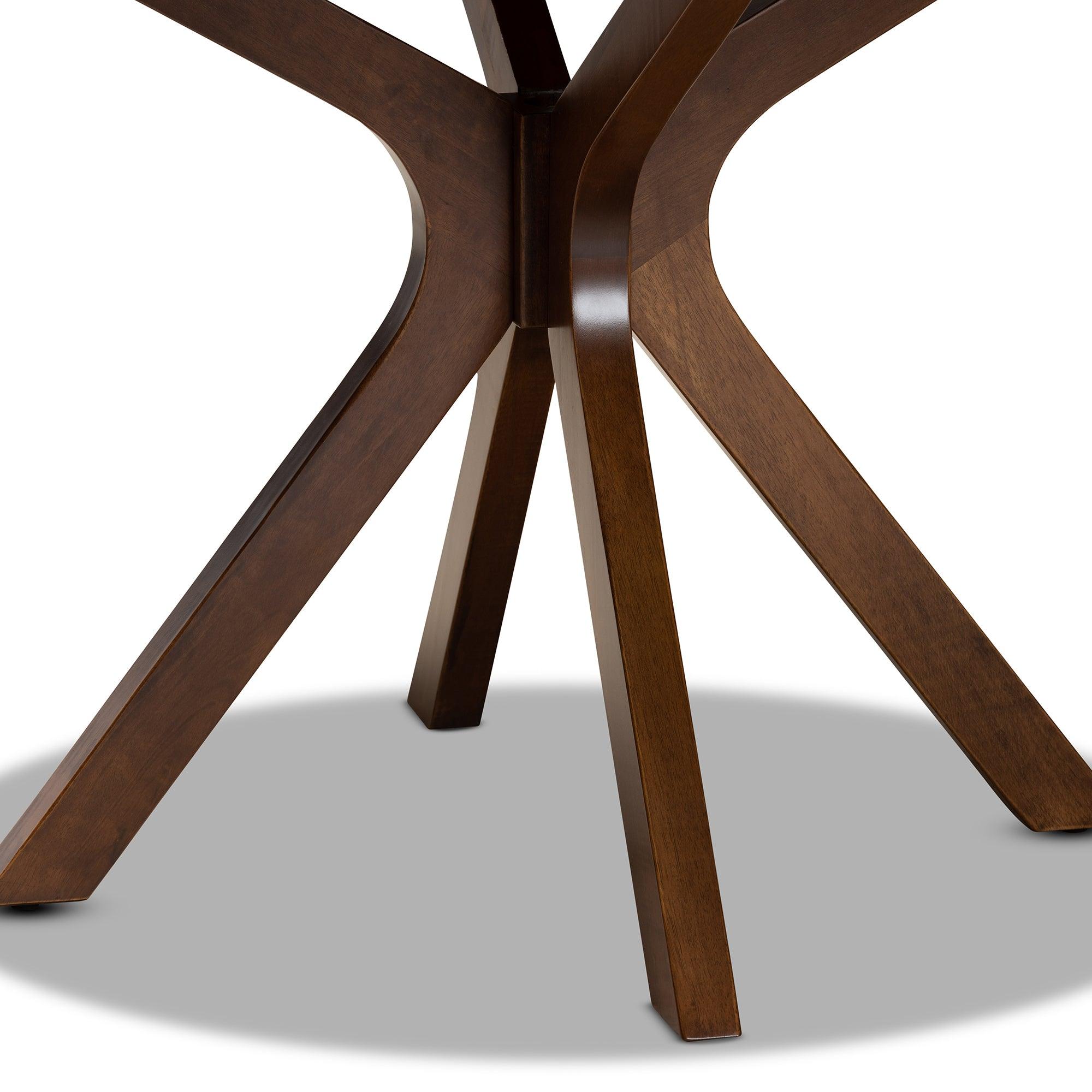 Kenji Modern and Contemporary Finished 45-Inch-Wide Round Wood Dining Table