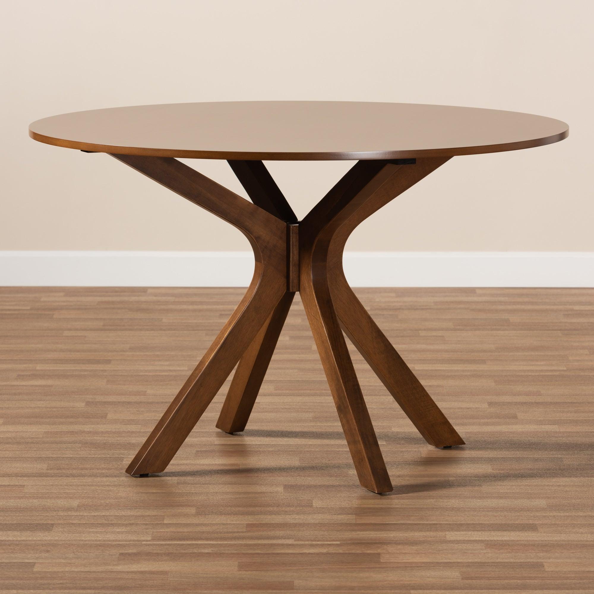 Kenji Modern and Contemporary Finished 45-Inch-Wide Round Wood Dining Table