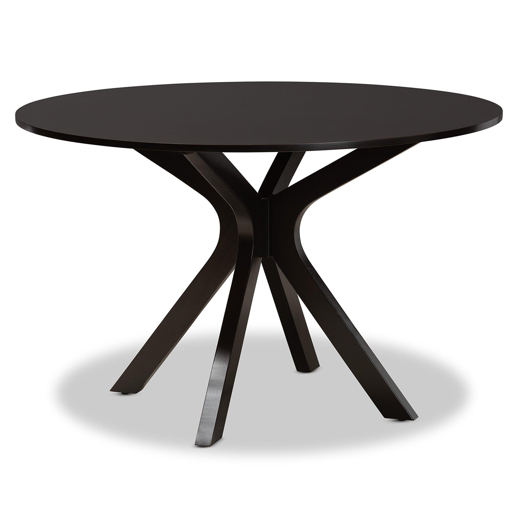 Kenji Modern and Contemporary Finished 45-Inch-Wide Round Wood Dining Table