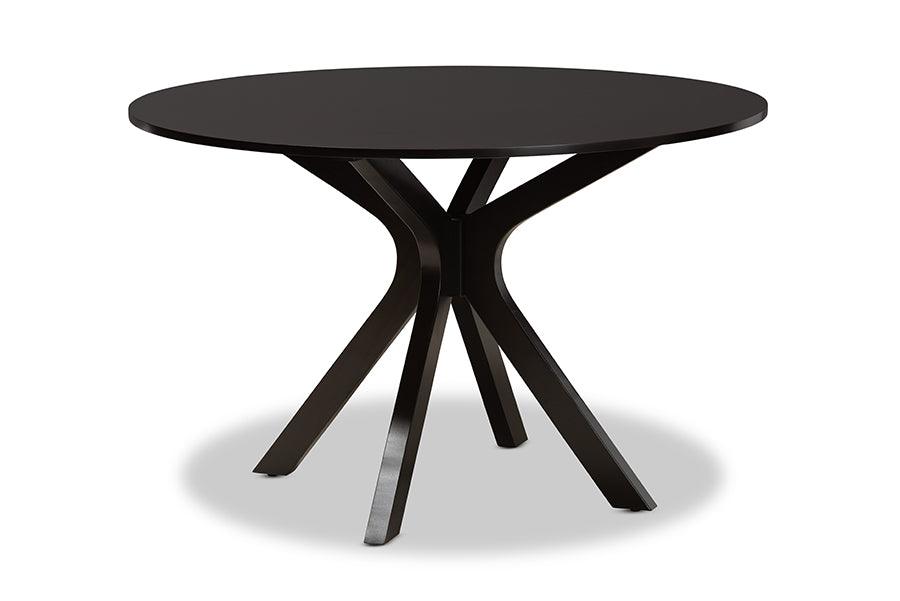 Kenji Modern and Contemporary Finished 45-Inch-Wide Round Wood Dining Table