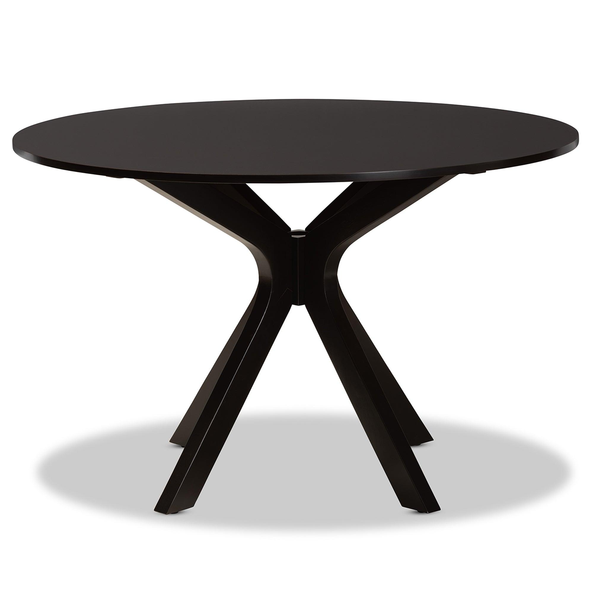 Kenji Modern and Contemporary Finished 45-Inch-Wide Round Wood Dining Table