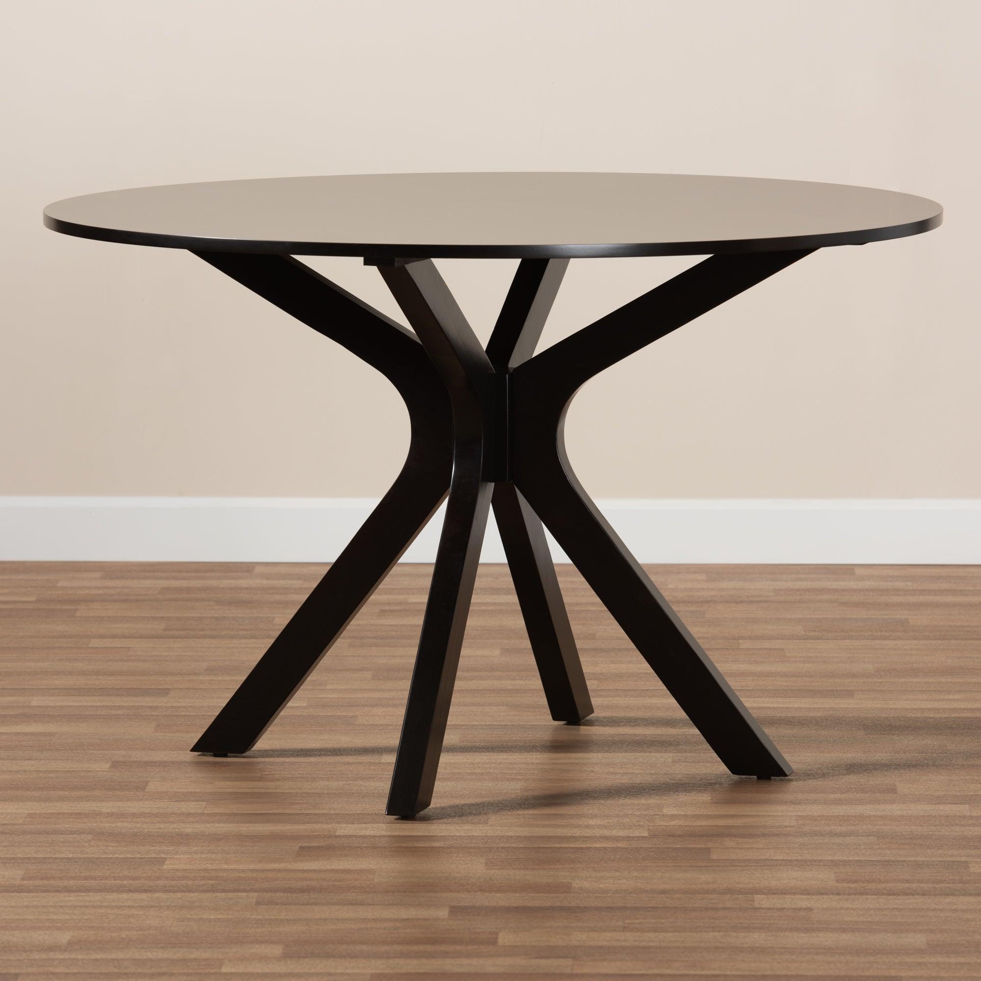 Kenji Modern and Contemporary Finished 45-Inch-Wide Round Wood Dining Table