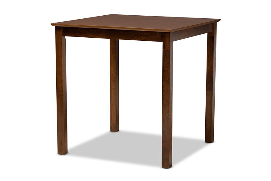 Lenoir Modern and Contemporary Finished Wood Counter Height Pub Table