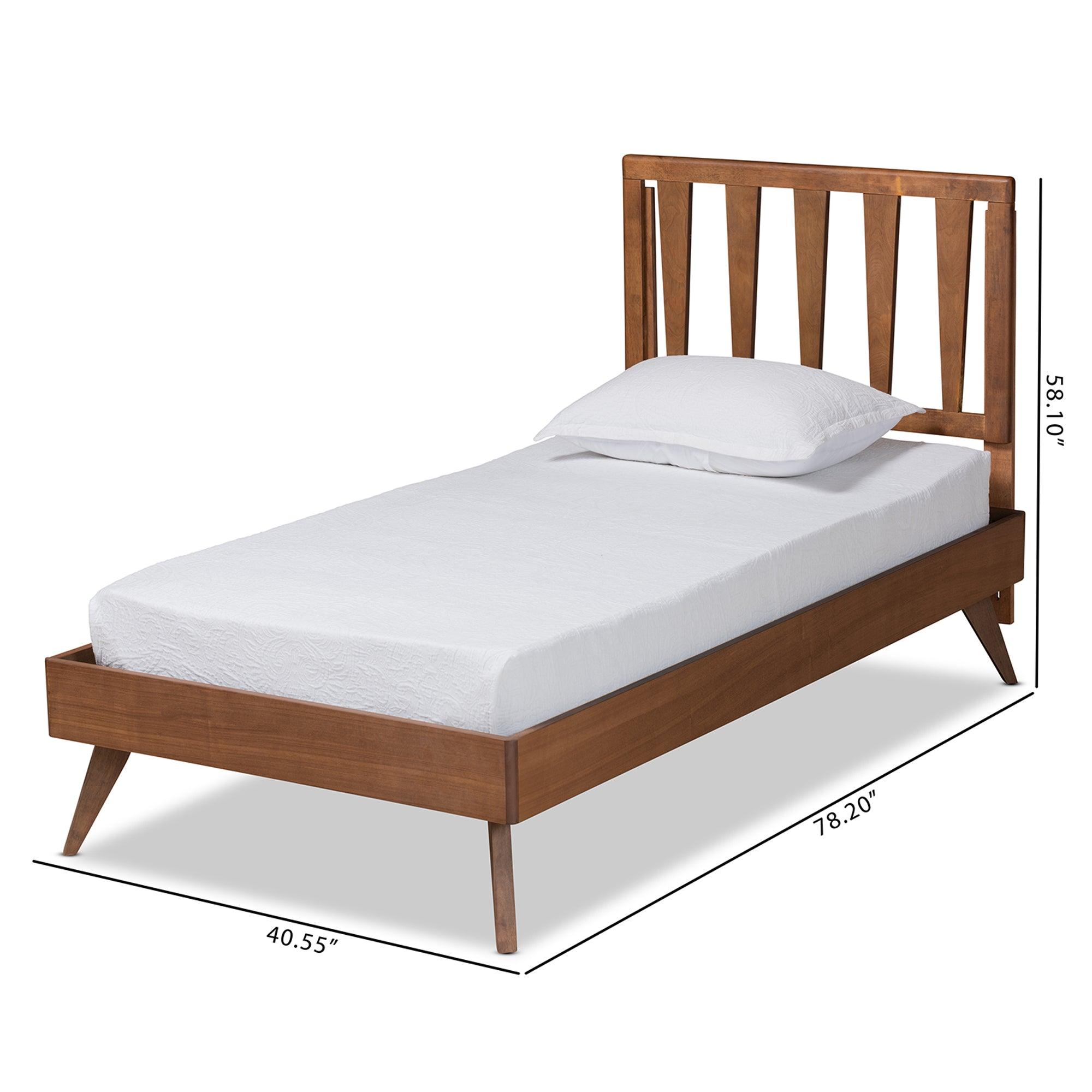 Michi Modern and Contemporary Ash Finished Wood Bed