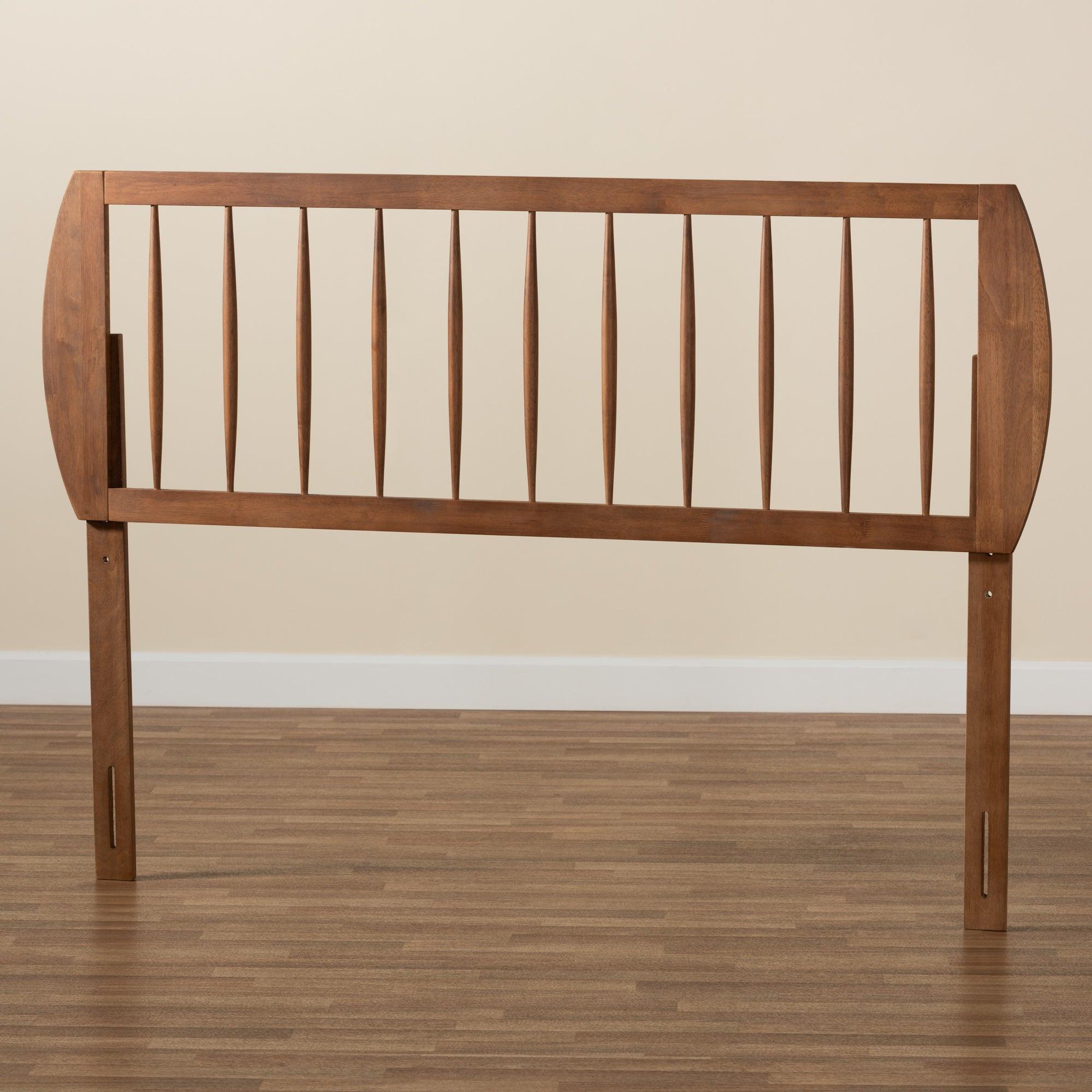 Norman Modern and Contemporary Transitional Ash Finished Wood Headboard