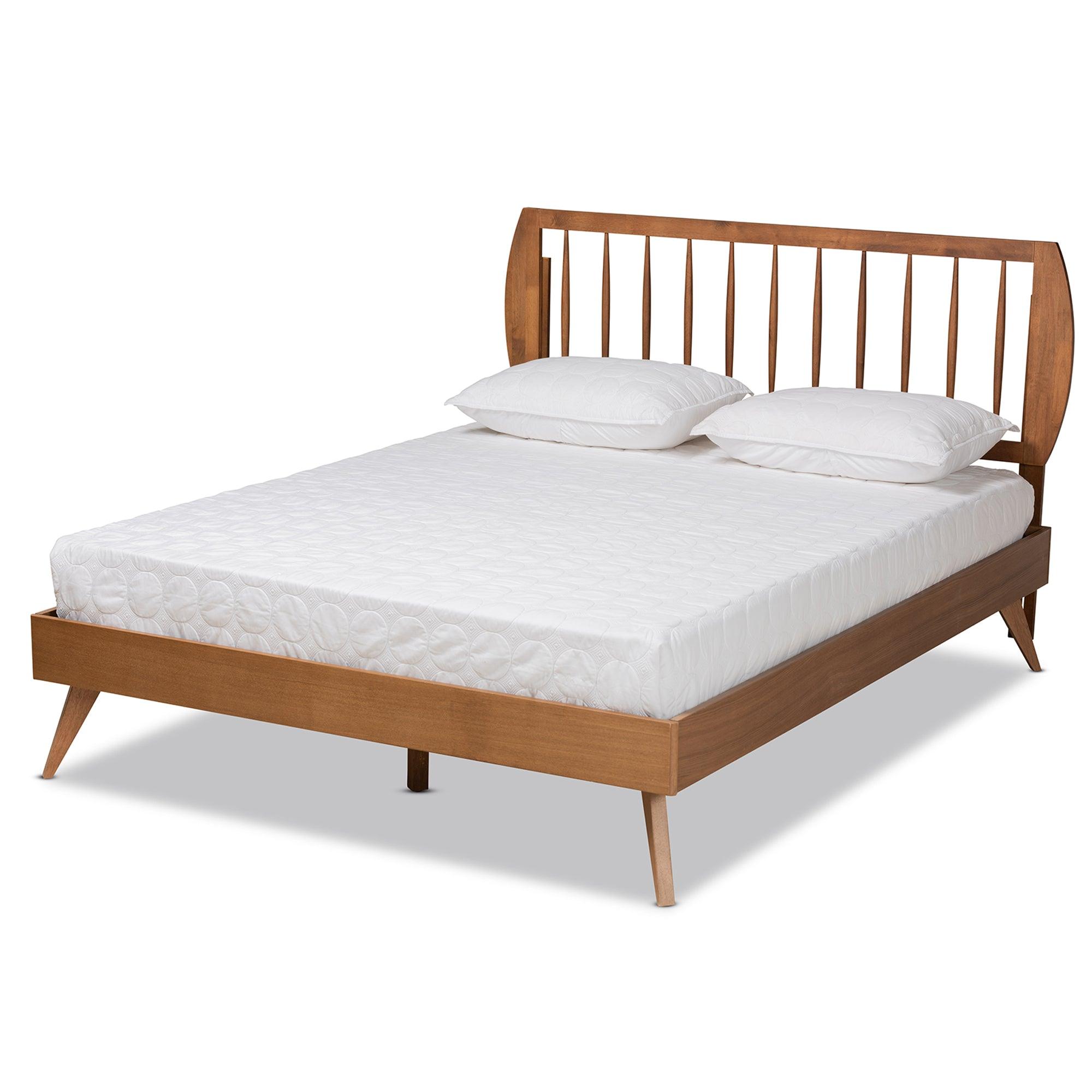 Emiko Modern and Contemporary Finished Wood Platform Bed