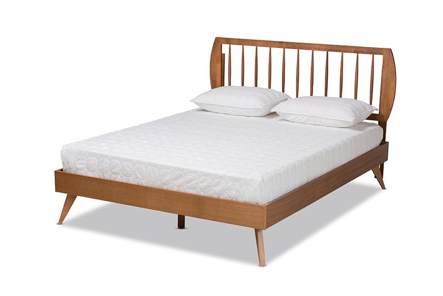 Emiko Modern and Contemporary Finished Wood Platform Bed