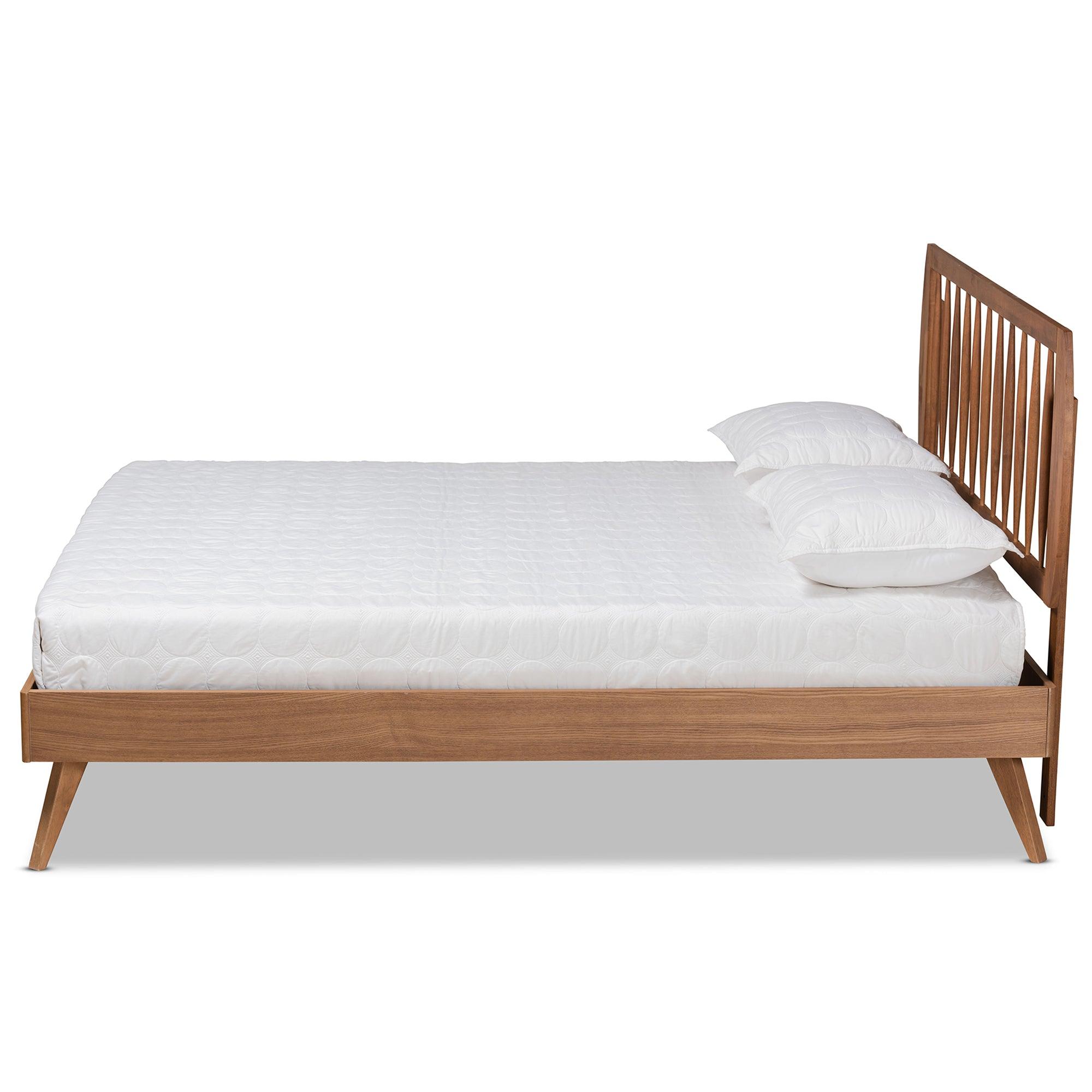 Emiko Modern and Contemporary Finished Wood Platform Bed