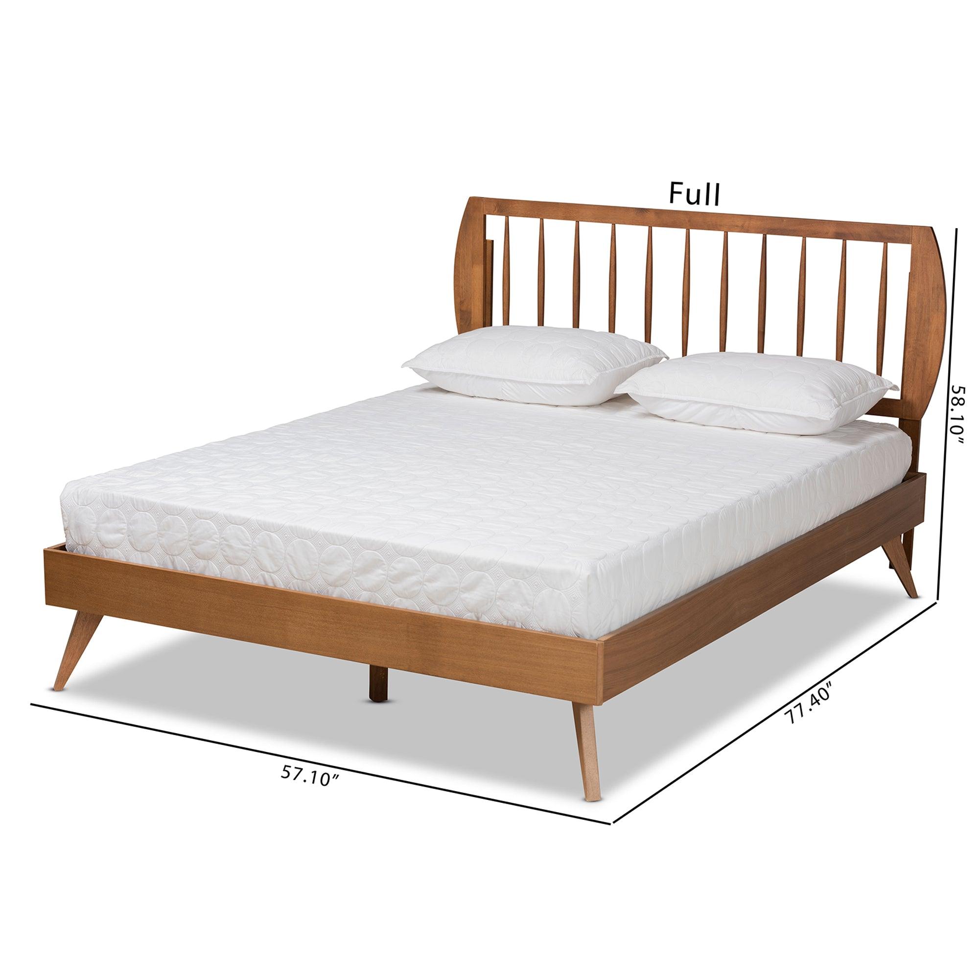 Emiko Modern and Contemporary Finished Wood Platform Bed