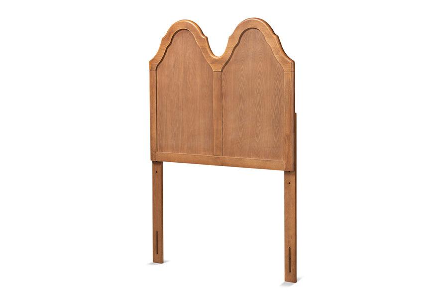 Tobin Vintage Classic and Traditional Ash Finished Wood Arched Headboard