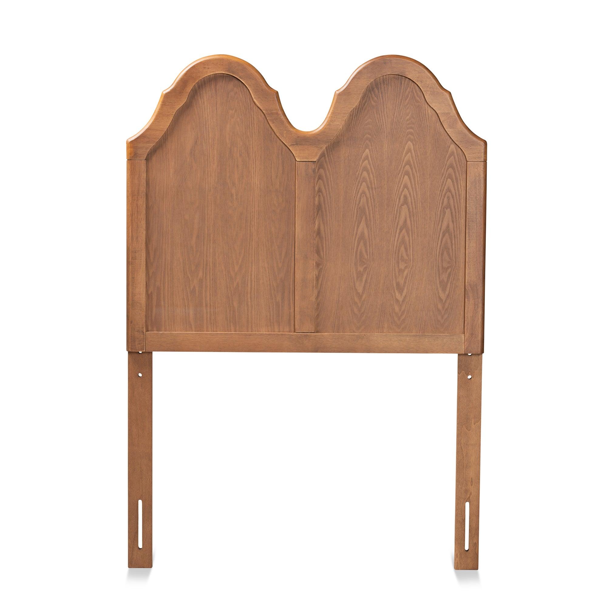 Tobin Vintage Classic and Traditional Ash Finished Wood Arched Headboard