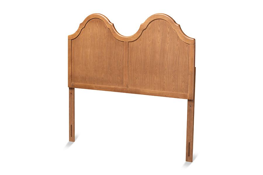 Tobin Vintage Classic and Traditional Ash Finished Wood Arched Headboard