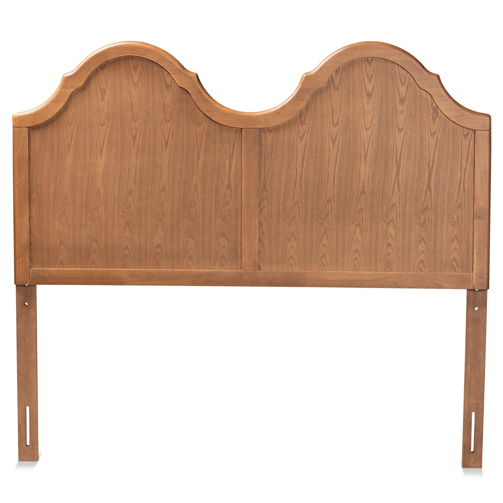 Tobin Vintage Classic and Traditional Ash Finished Wood Arched Headboard