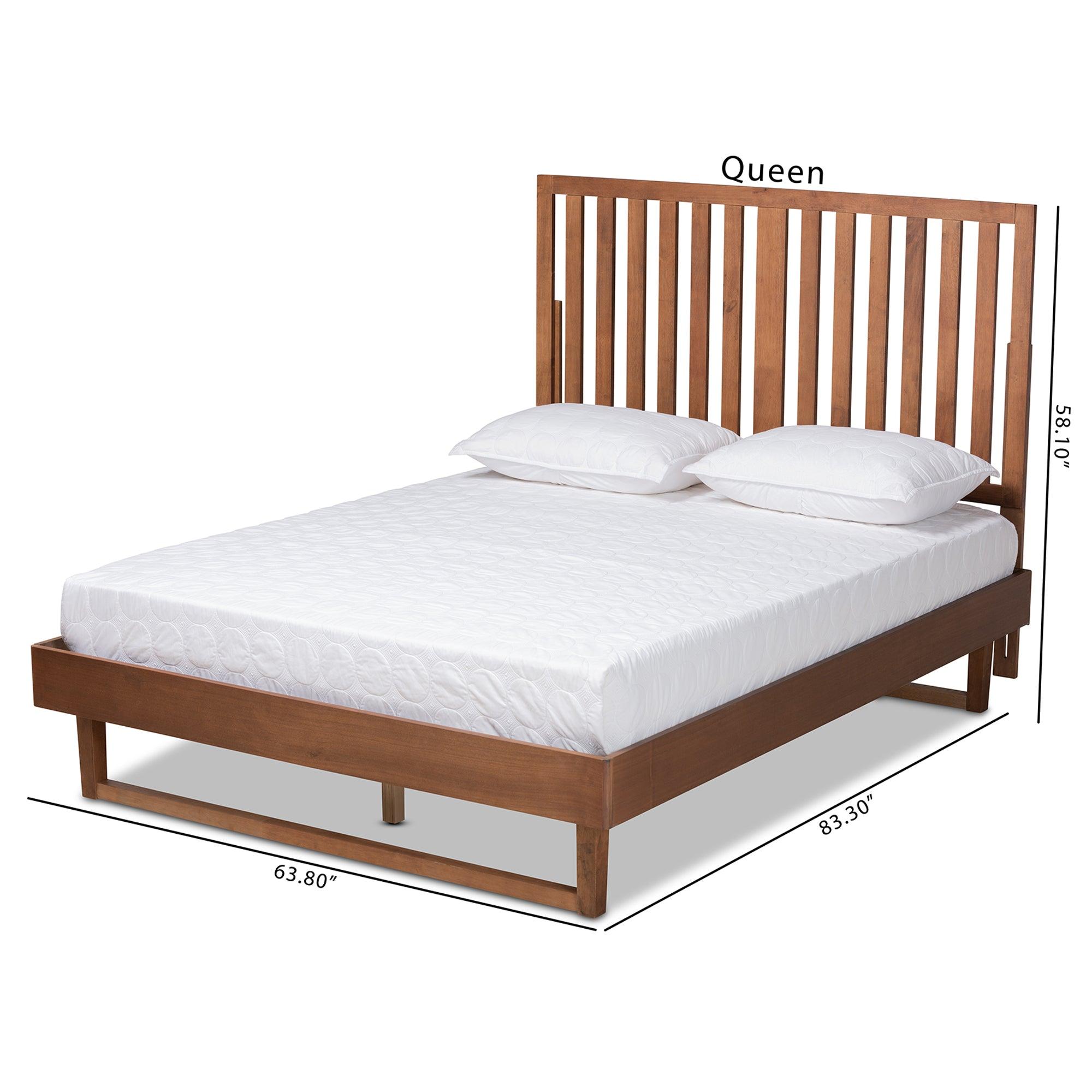 Marin Modern and Contemporary Finished Wood Platform Bed