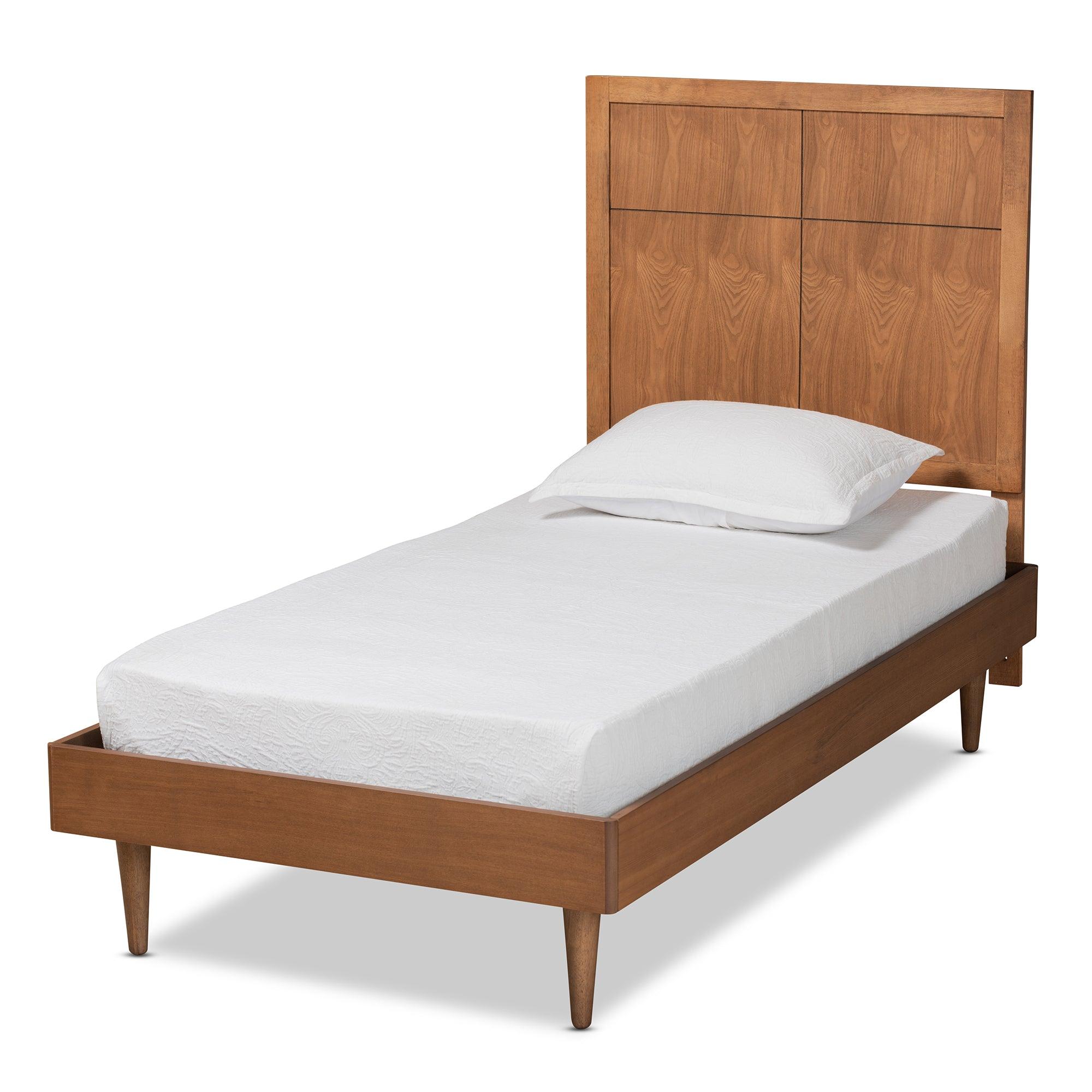 Rin Mid-Century Modern Finished Wood Platform Bed